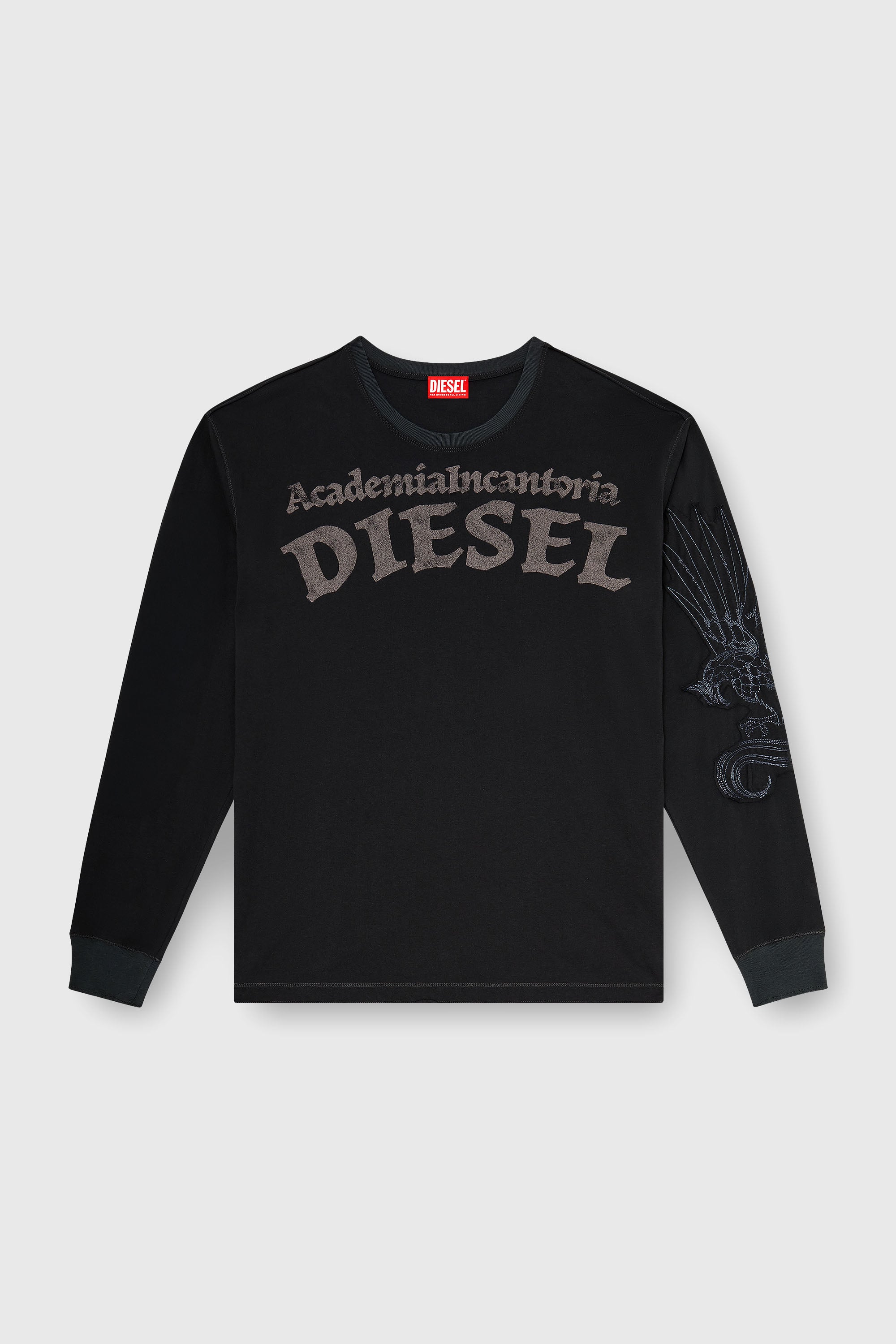 Diesel - T-NORM-LS-AA3, Male's 長袖Tシャツ in ブラック - 2