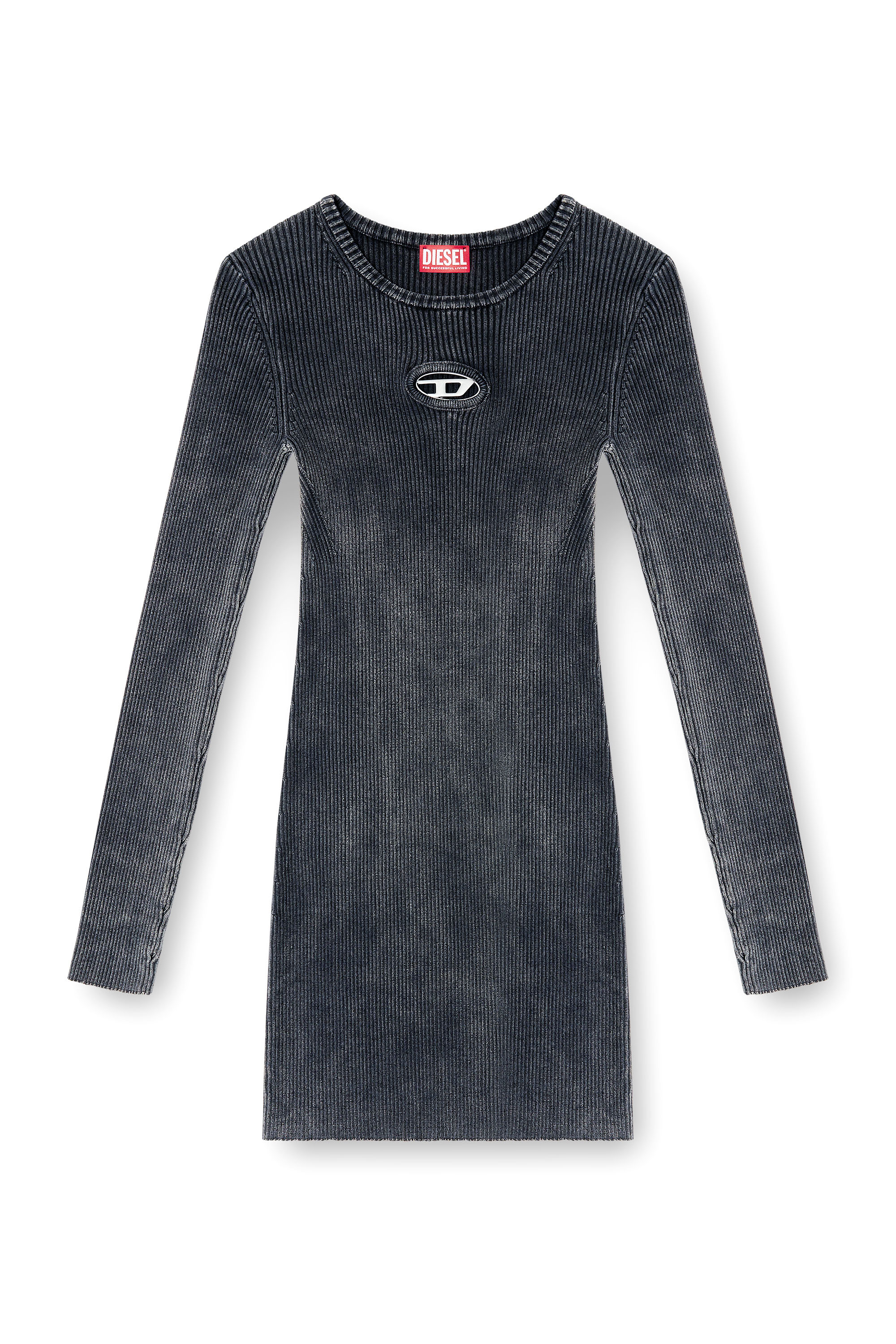 Diesel - M-ANCHORAGE-LS, Female's ニットドレス in ダークグレー - 3