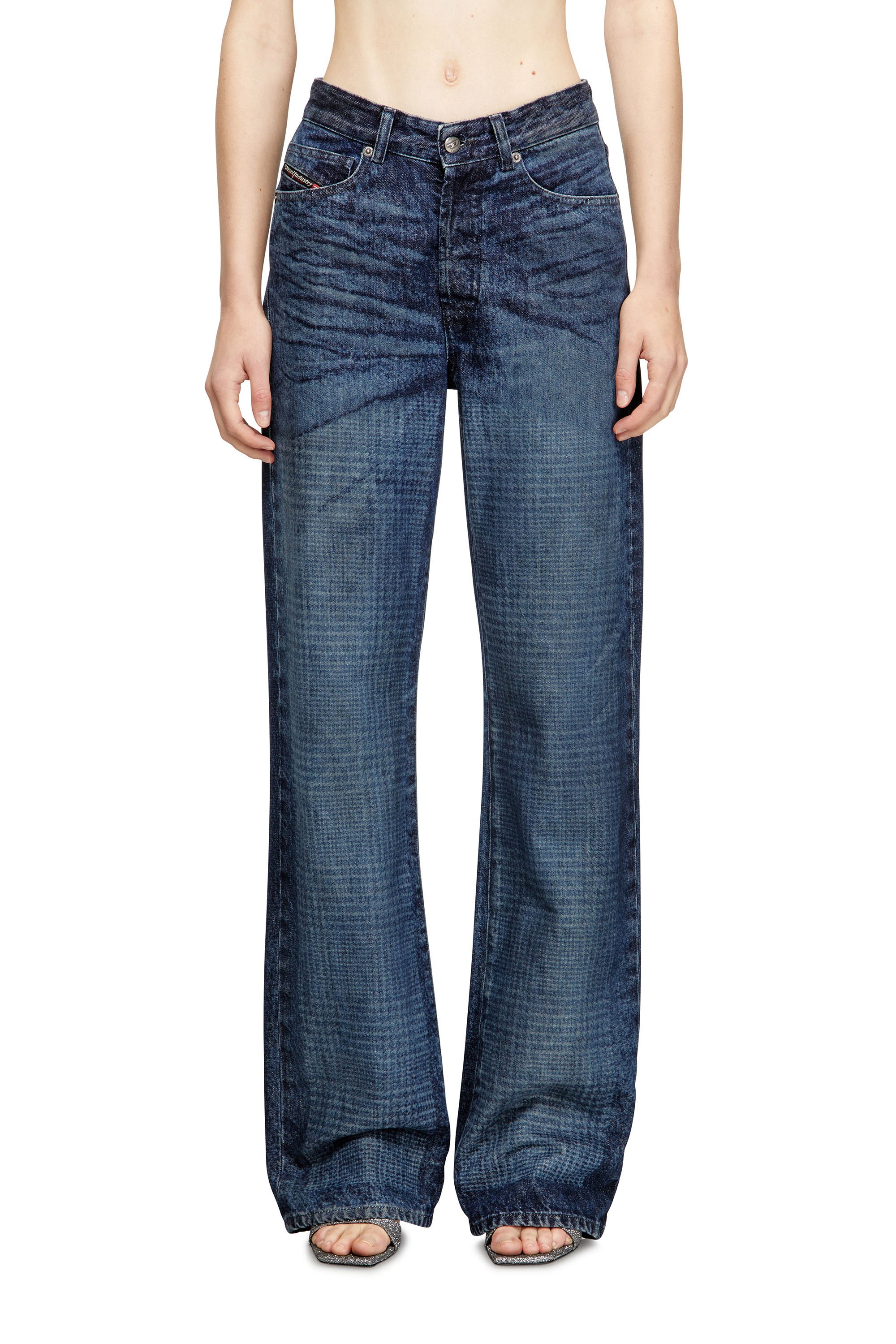 Diesel - Female's Regular Jeans 1971 D-Sent 007CV, ダークブルー - 1