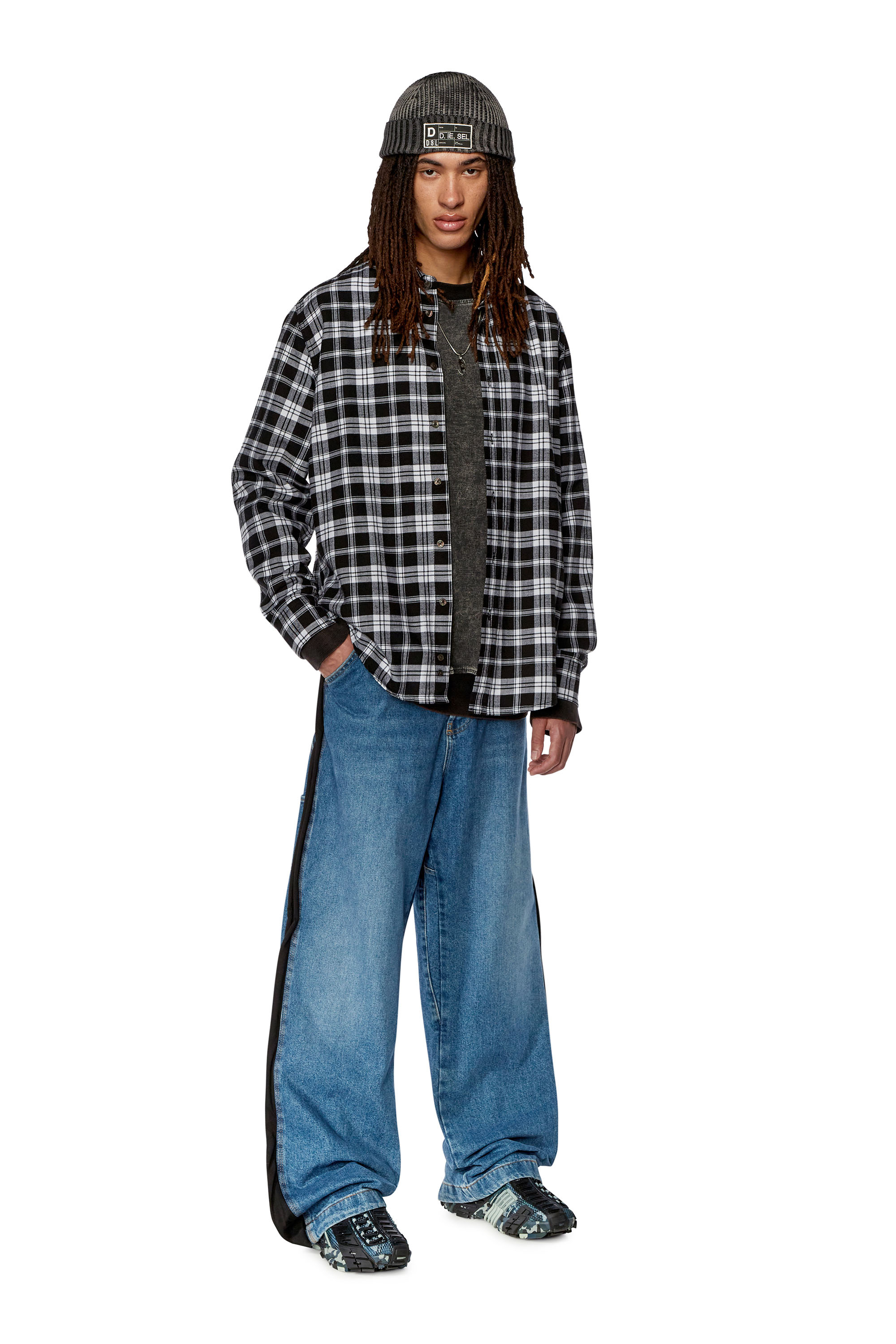 Diesel - S-UMBE-CHECK-NW, ブラック/ホワイト - Image 5