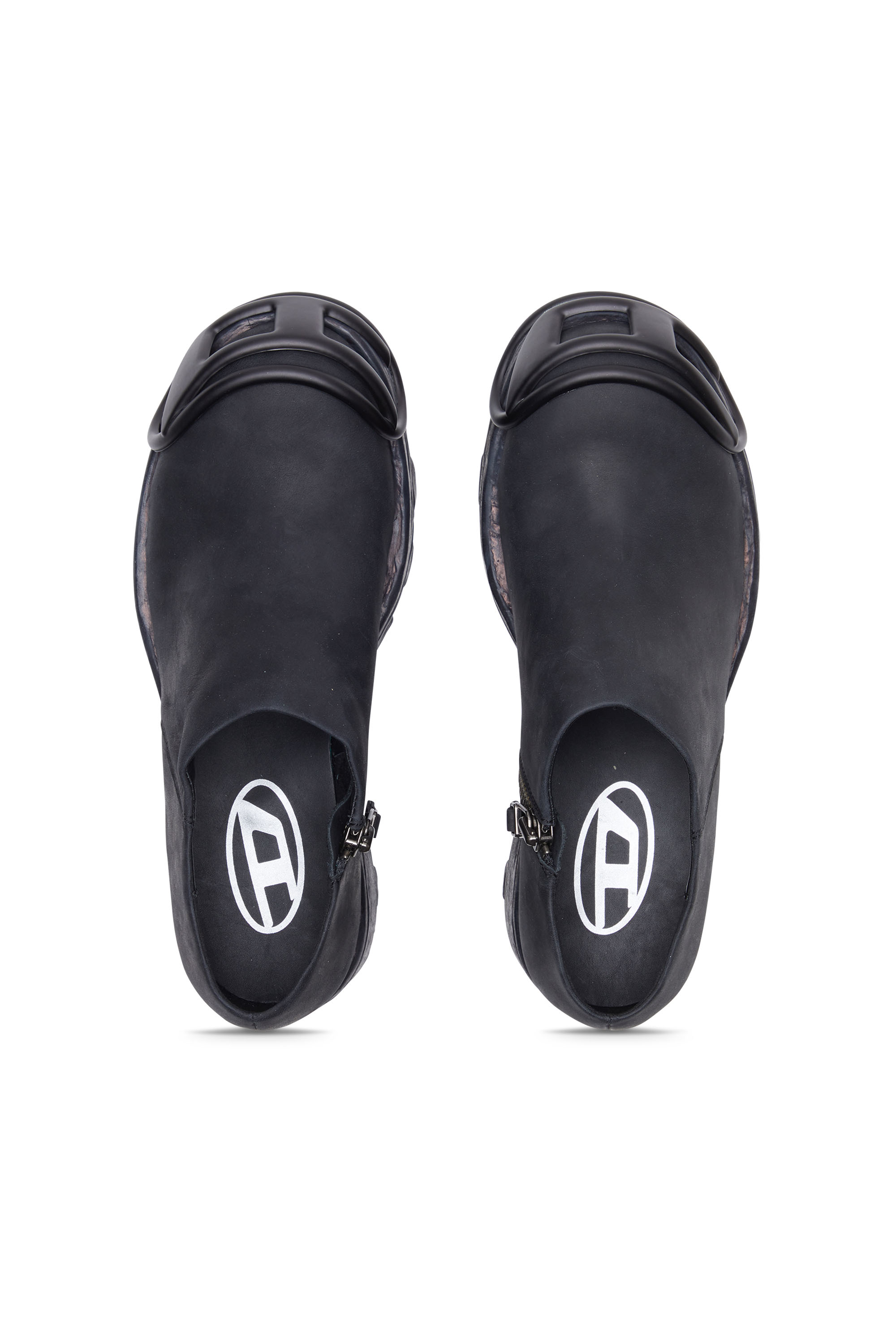 Diesel - D-HAMMER AB D, Male's カウレザーローチェルシーブーツ in ブラック - 4