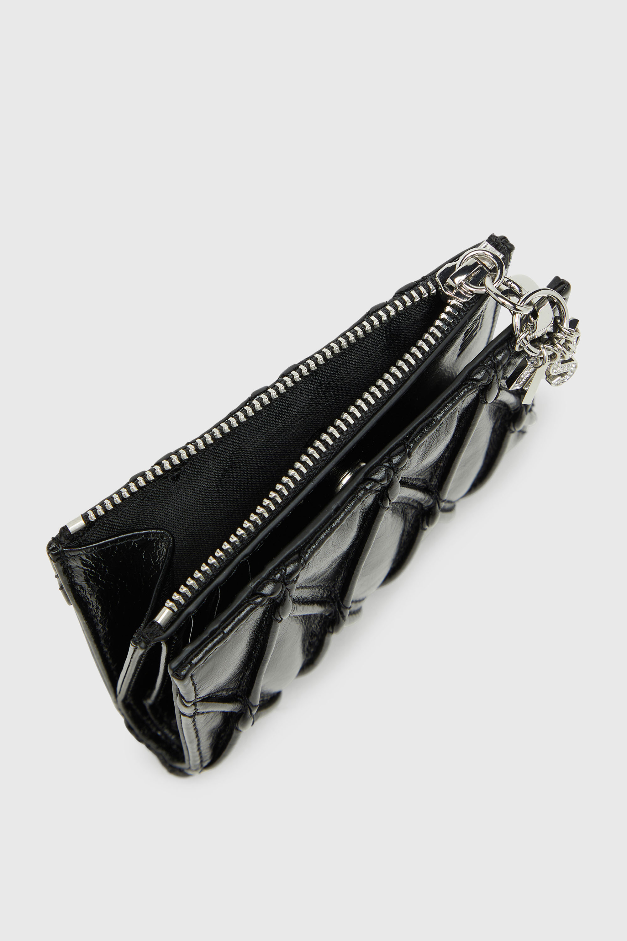 Diesel - D-CHARMS BI FOLD ZIP II, Female's 二つ折りウォレット in ブラック - 4