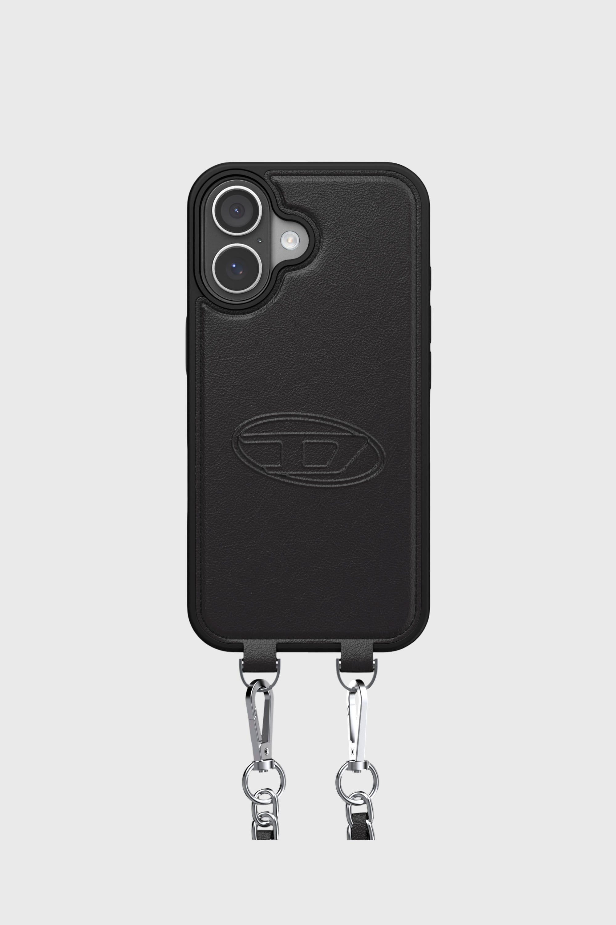 Diesel - 60661 MOULDED CASE, Unisex's Oval D case with wrist strap and MagSafe for iPhone 17 in ブラック - 2