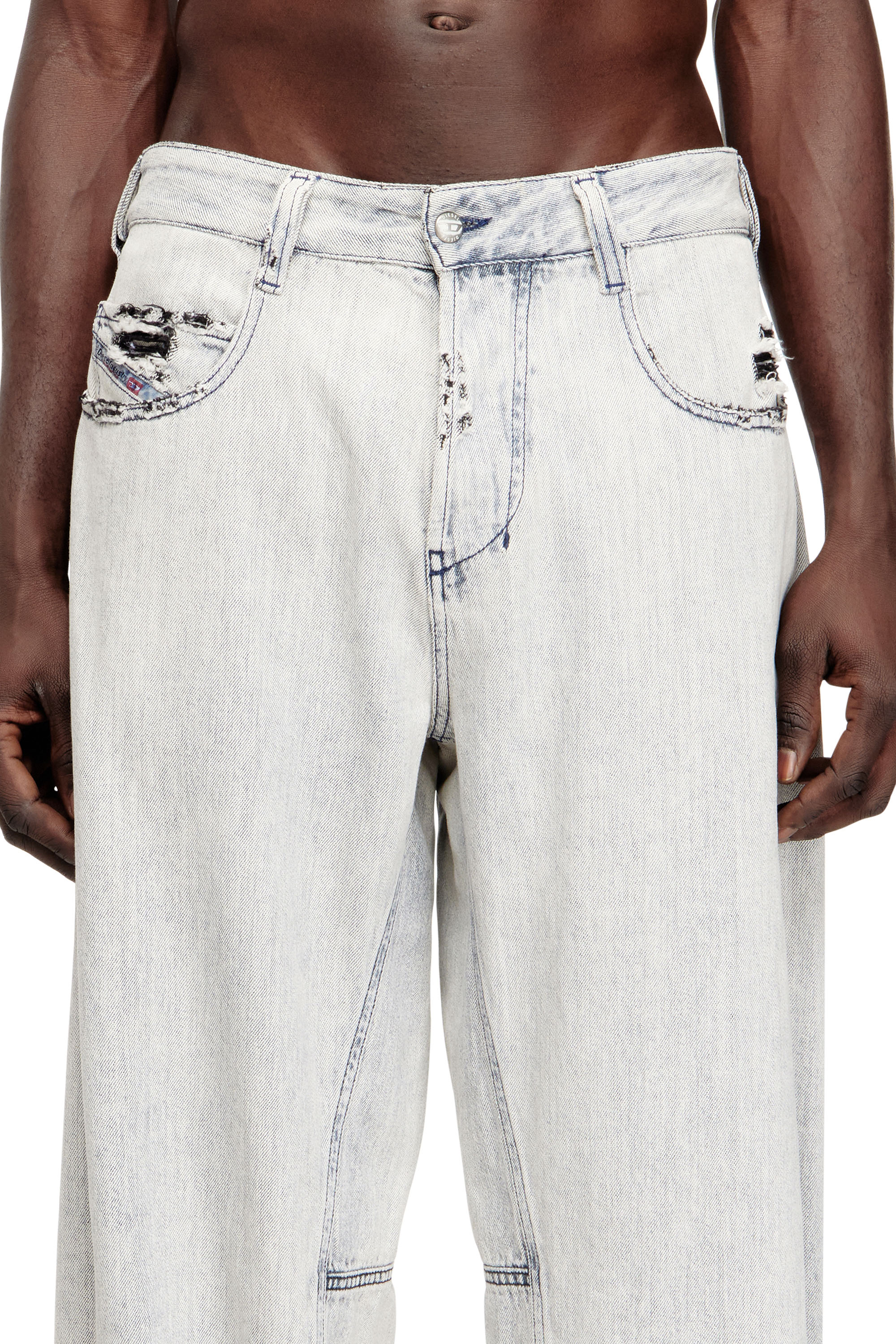 Diesel - Unisex's Relaxed Jeans 1997 D-Enim-M 068UR, ライトブルー - 4