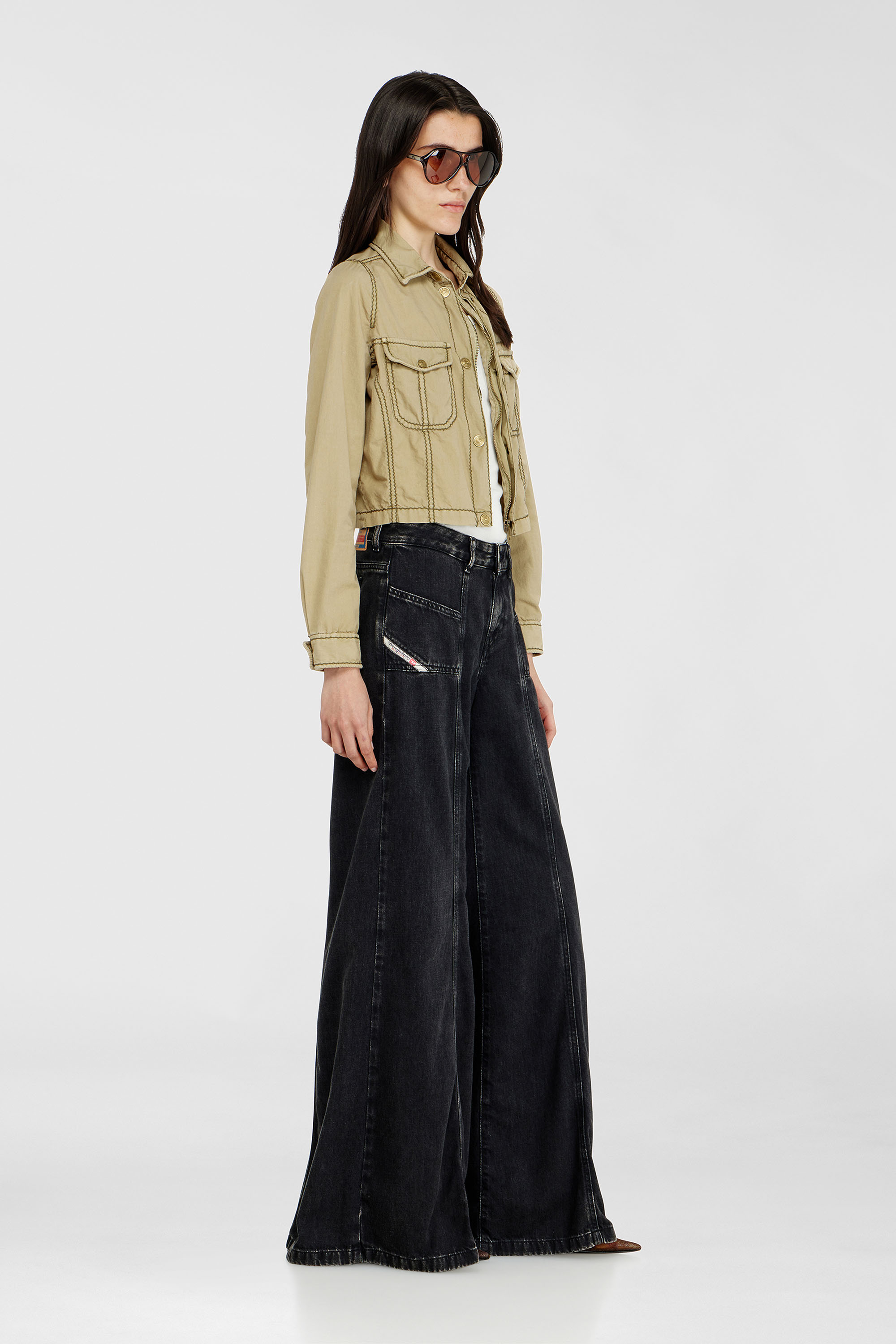 Diesel - Female's Flare Jeans D-Akii 068HN, ブラック/ダークグレー - 2
