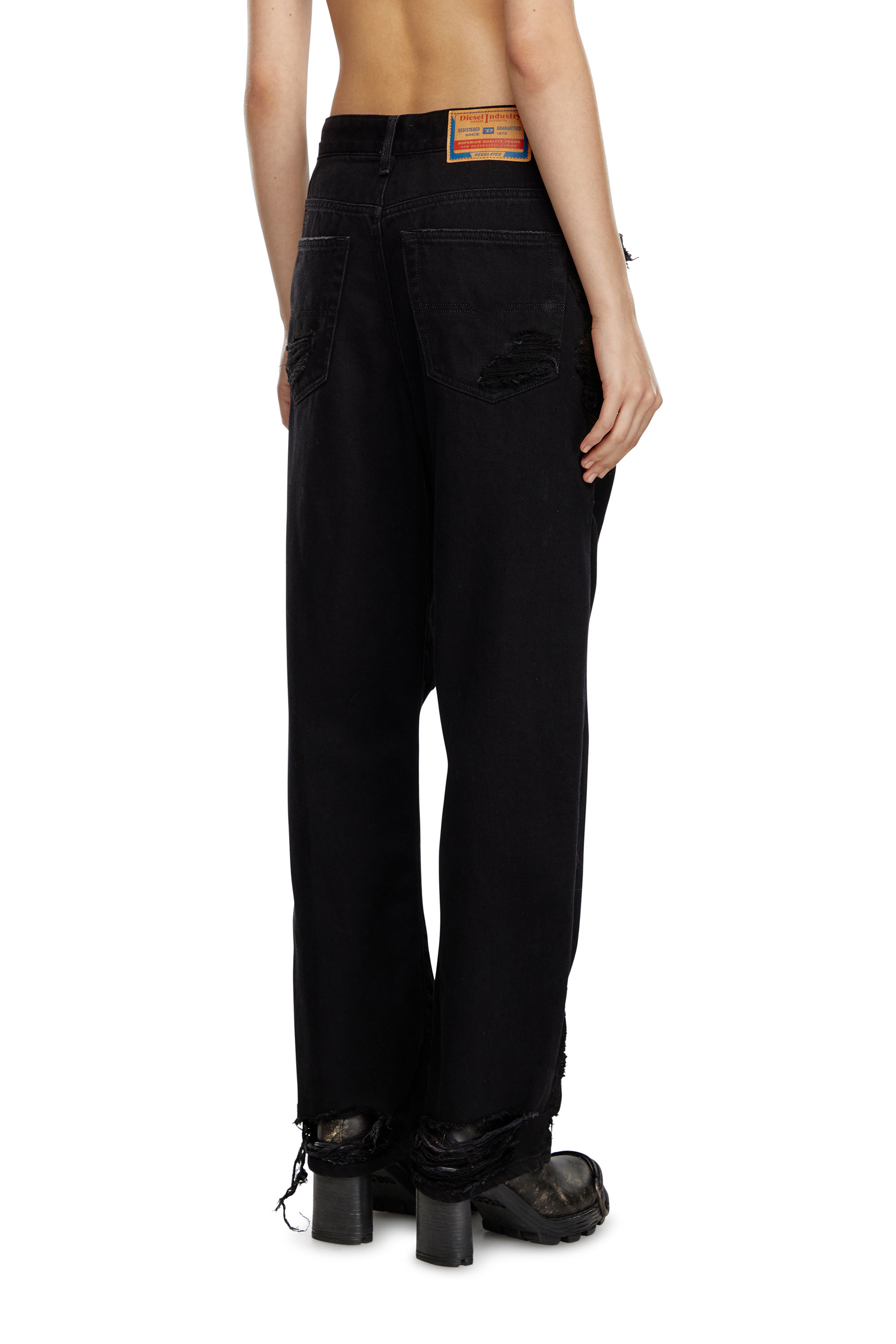 Diesel - Female's Regular Jeans 1999 D-Reggy 09K35, ブラック/ダークグレー - 4