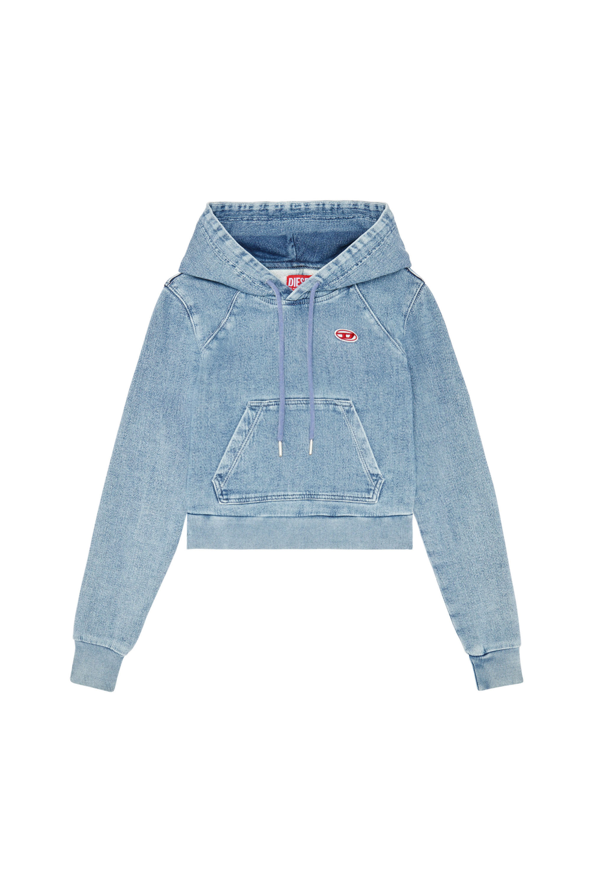 Diesel - D-ANGY TRACK DENIM HOODIE, ライトブルー - Image 6