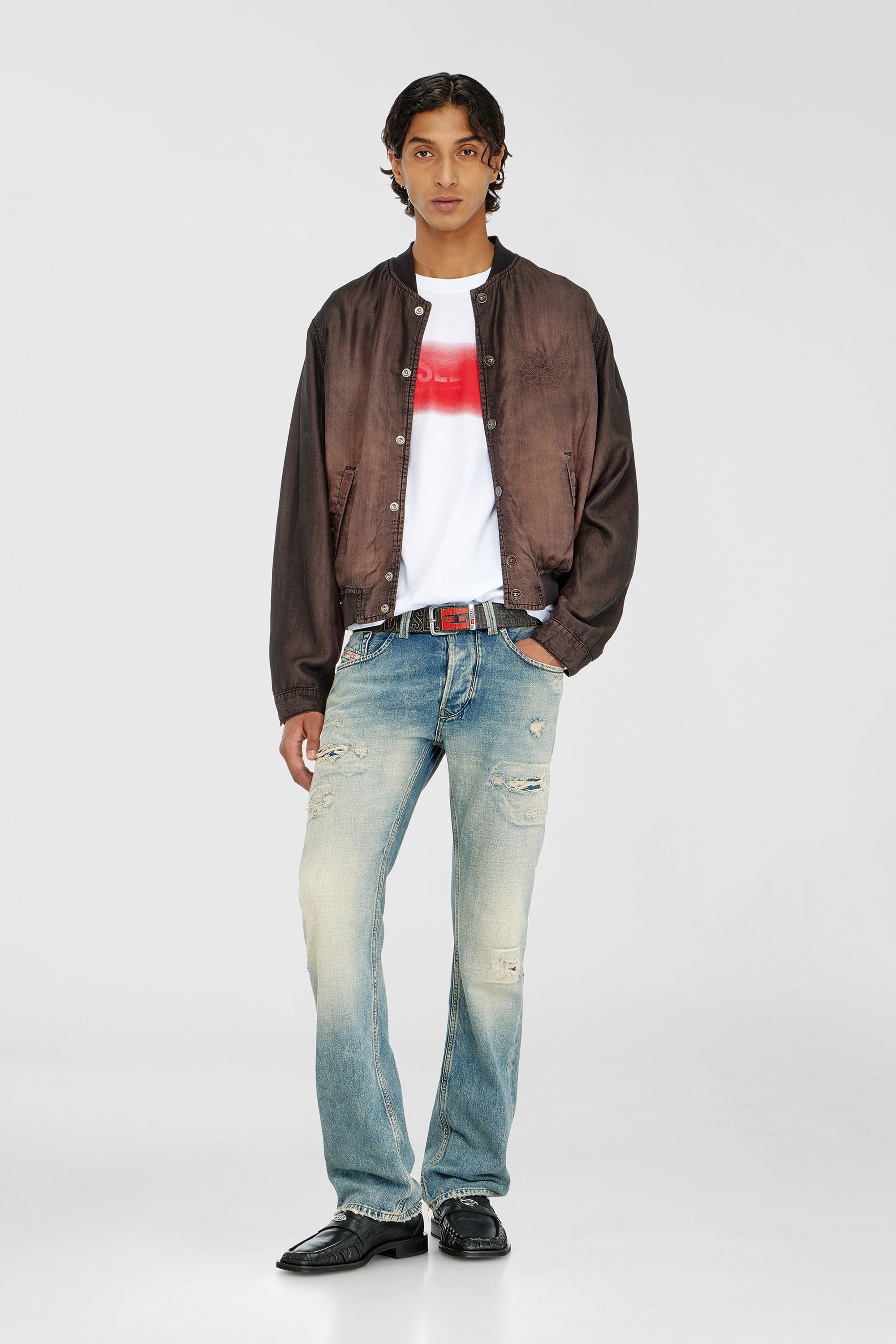 Diesel - T-ADJUST-AA5, Male's Tシャツ in ホワイト - 2
