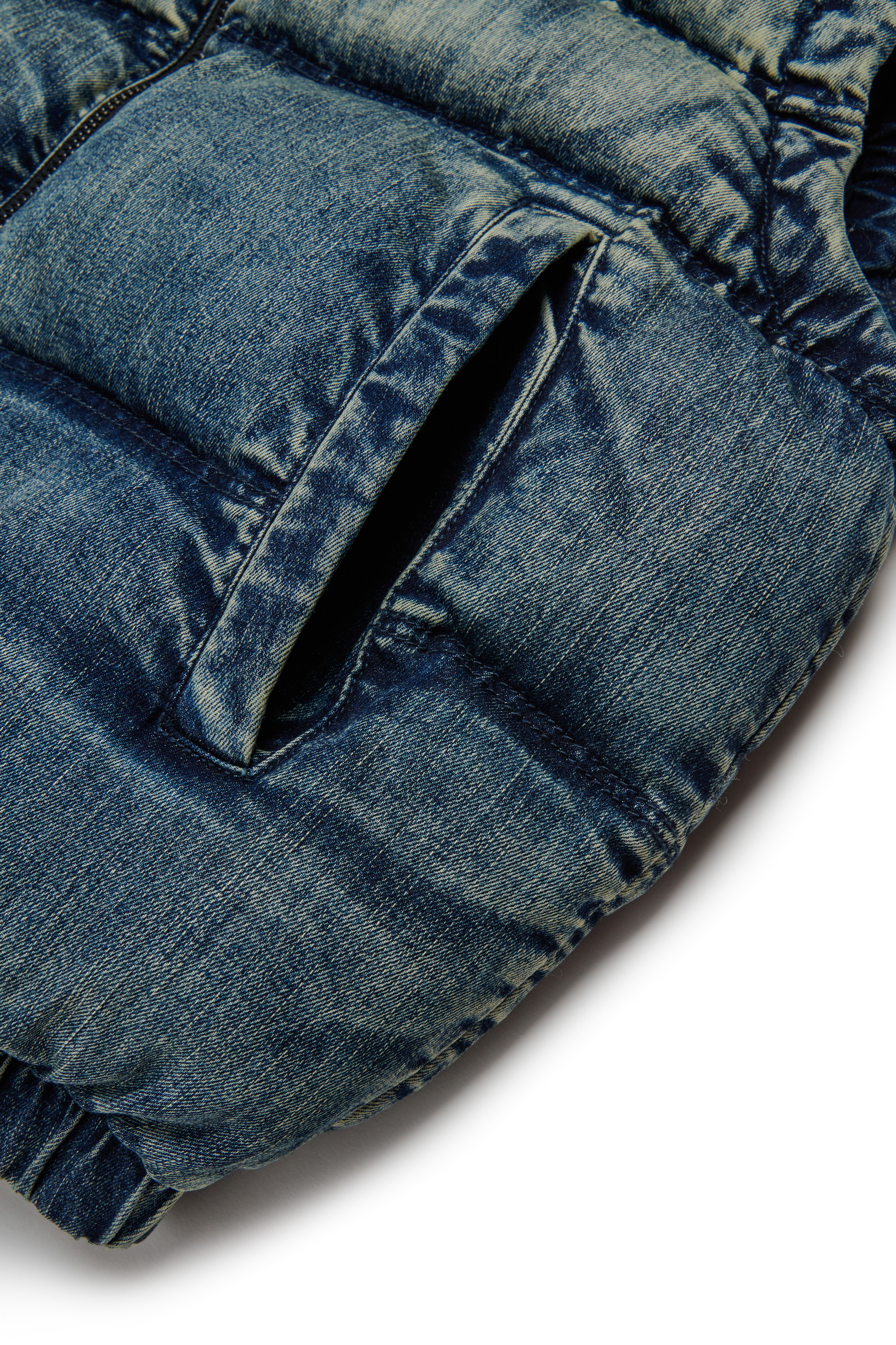 Diesel - JWMONSSL, Unisex's パファーベスト in ダークブルー - 4