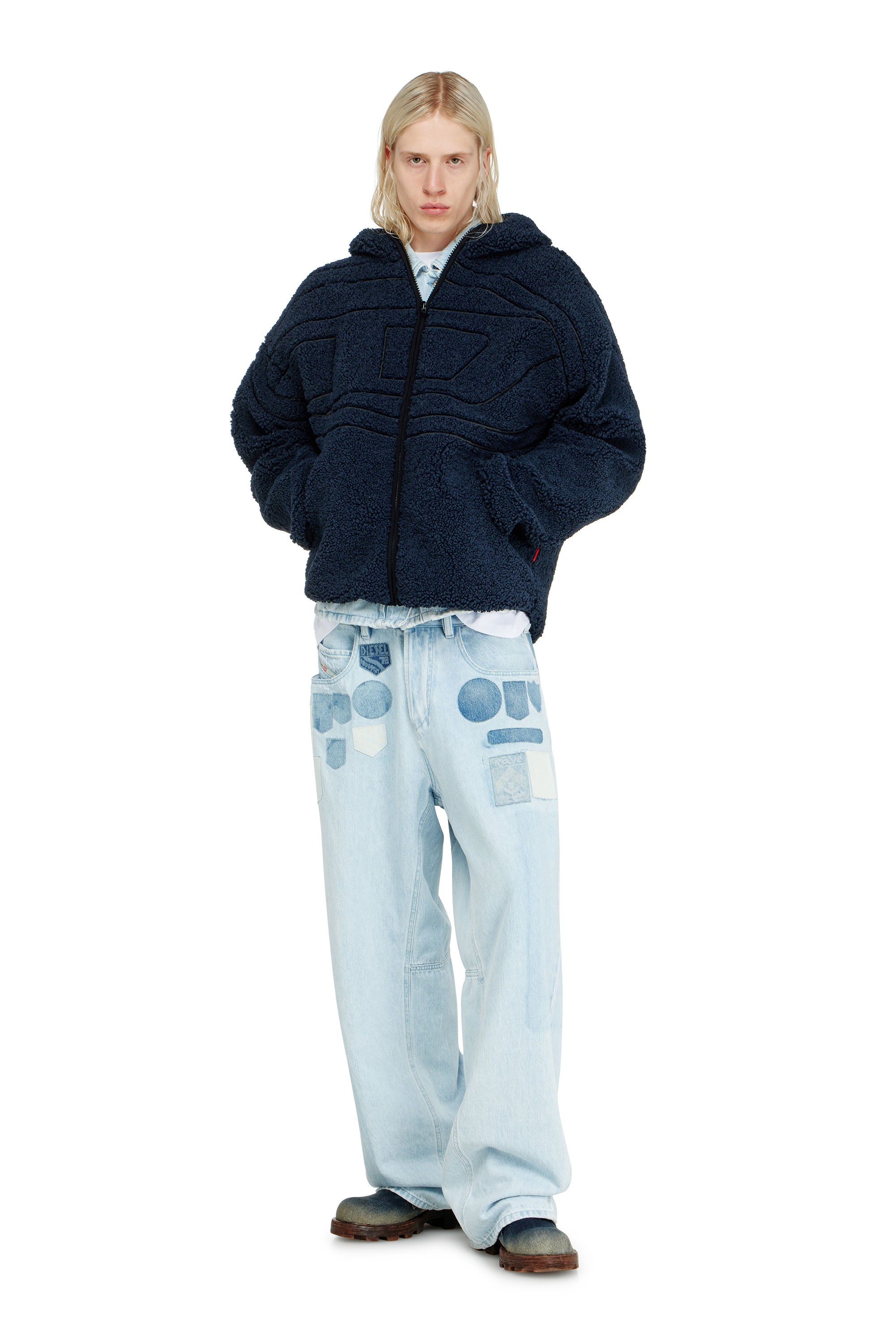 Diesel - S-ZAT, Male's ジャケット in ダークブルー - 2