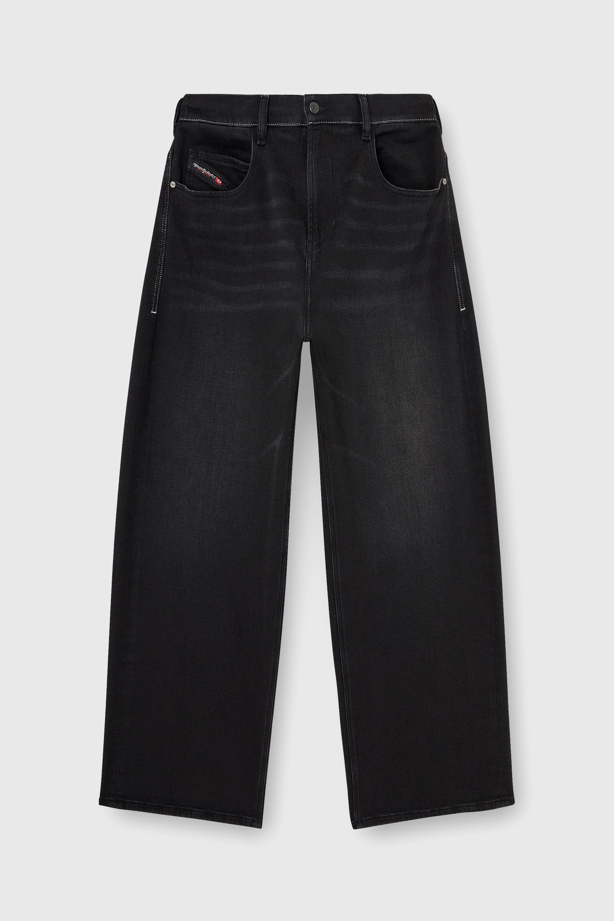 Diesel - Unisex's Relaxed 2097 D-Enim-M Joggjeans&reg; 09P90, ブラック/ダークグレー - 2