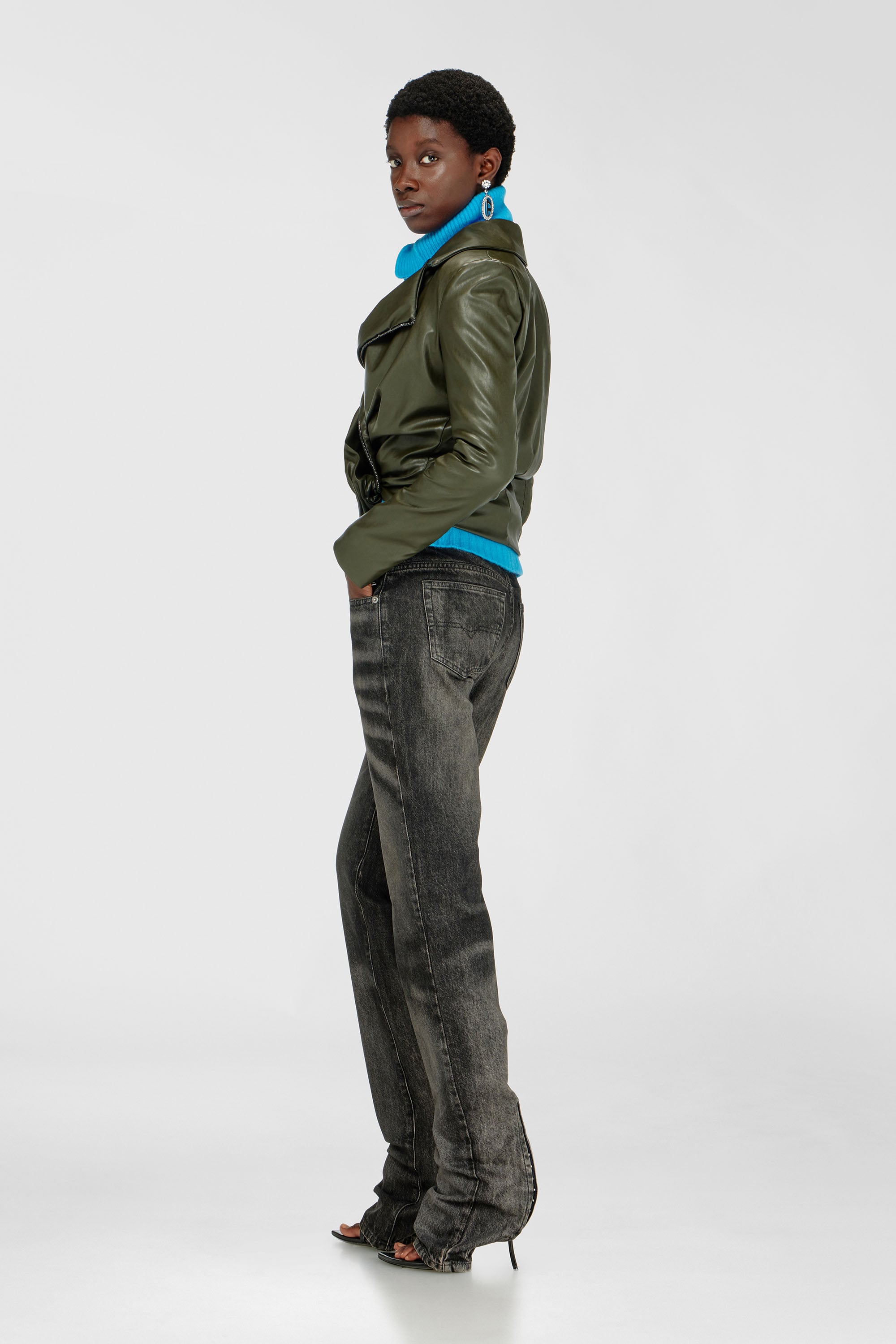 Diesel - Female's Regular Jeans D-Heel 09R33, ブラック/ダークグレー - 1