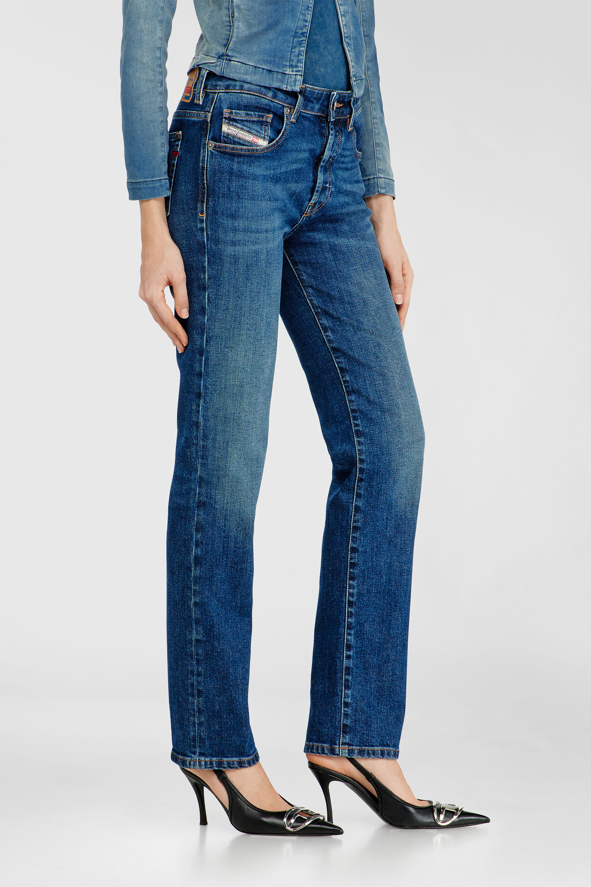 Diesel - Female's Regular Jeans 1989 D-Mine 09I28, ダークブルー - 7