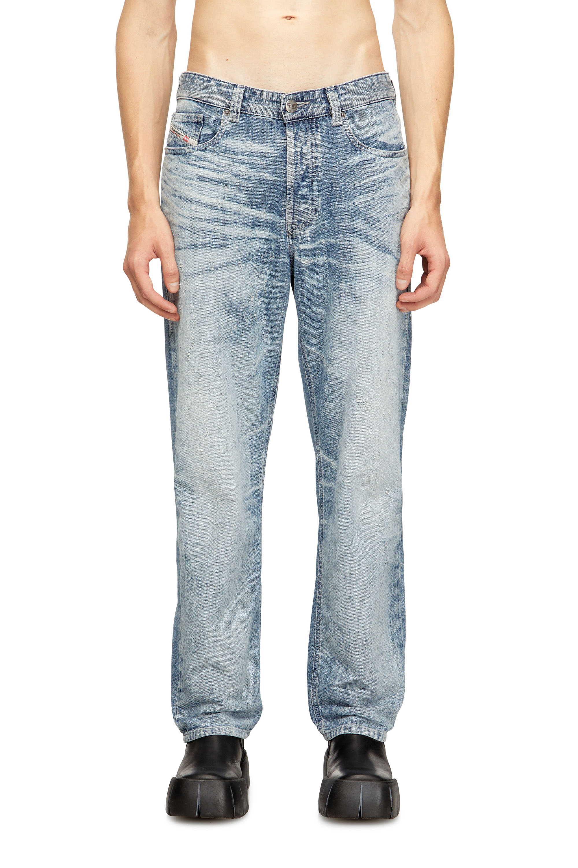 Diesel - Male's Regular Jeans 2024 D-Macs 068TY, ライトブルー - 1