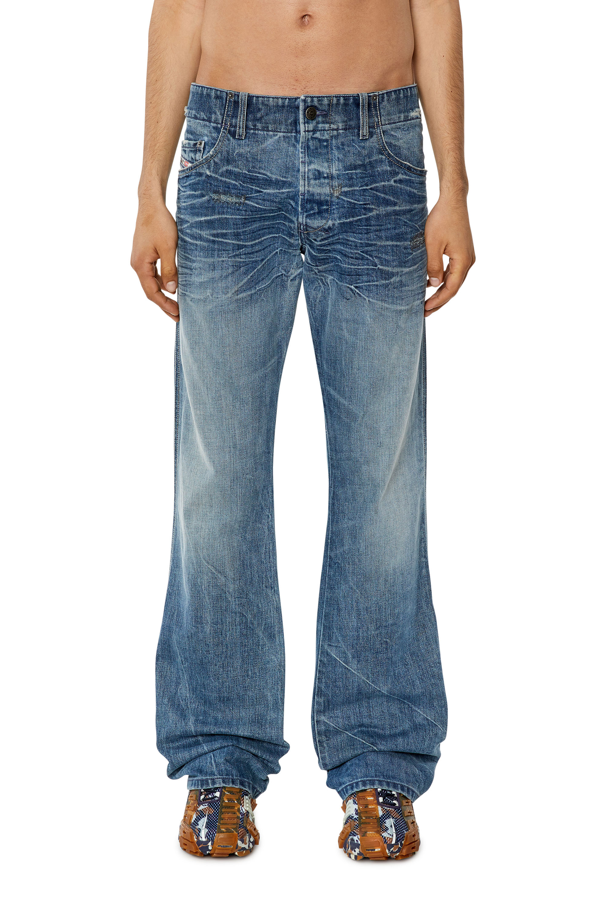 Diesel - Bootcut Jeans D-Backler 09I01, ミディアムブルー - Image 1