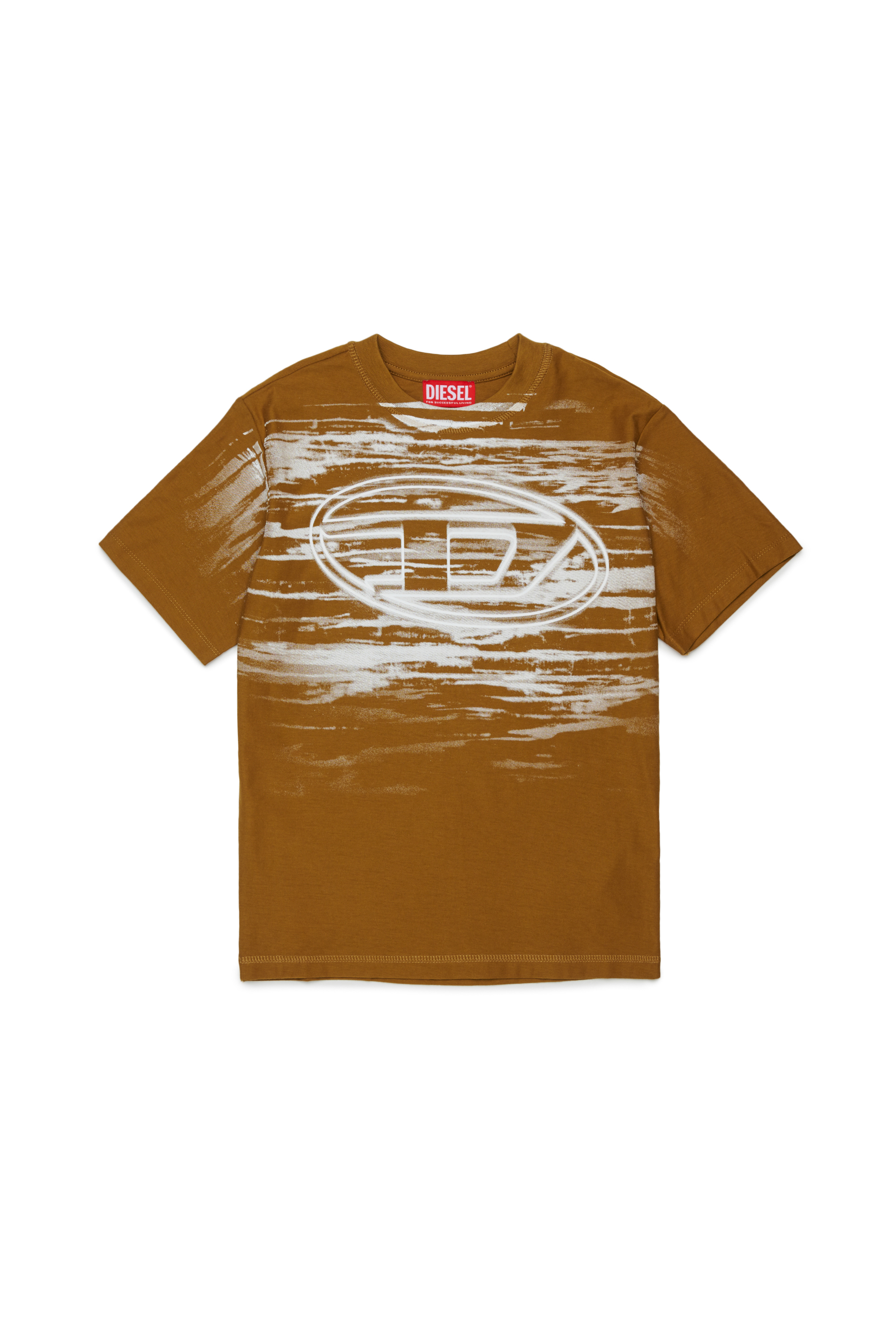 Diesel - TFRIT OVER, Male's Tシャツ in ブラウン - 1