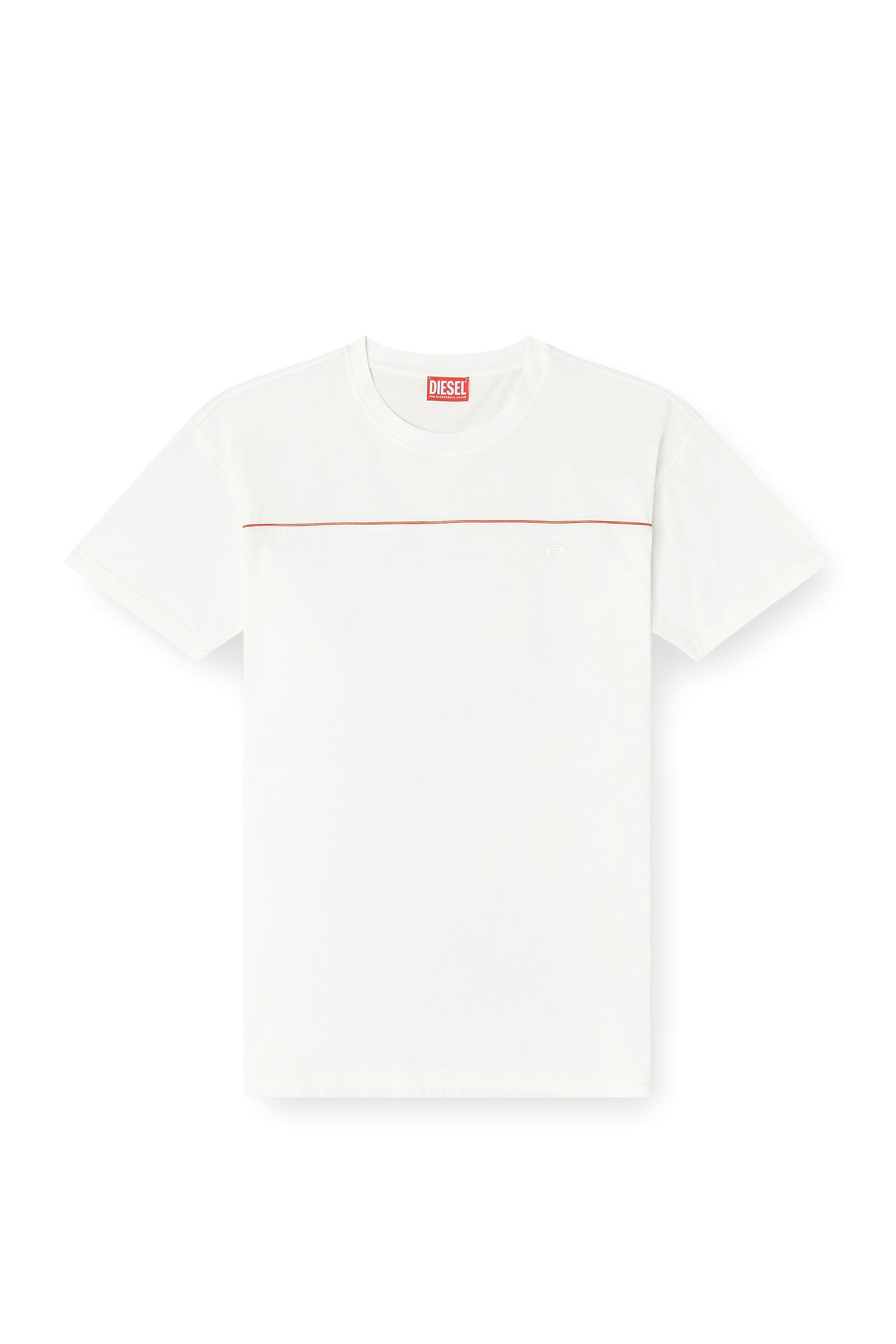 Diesel - T-NORM-PIPING, Male's Tシャツ in ホワイト - 2