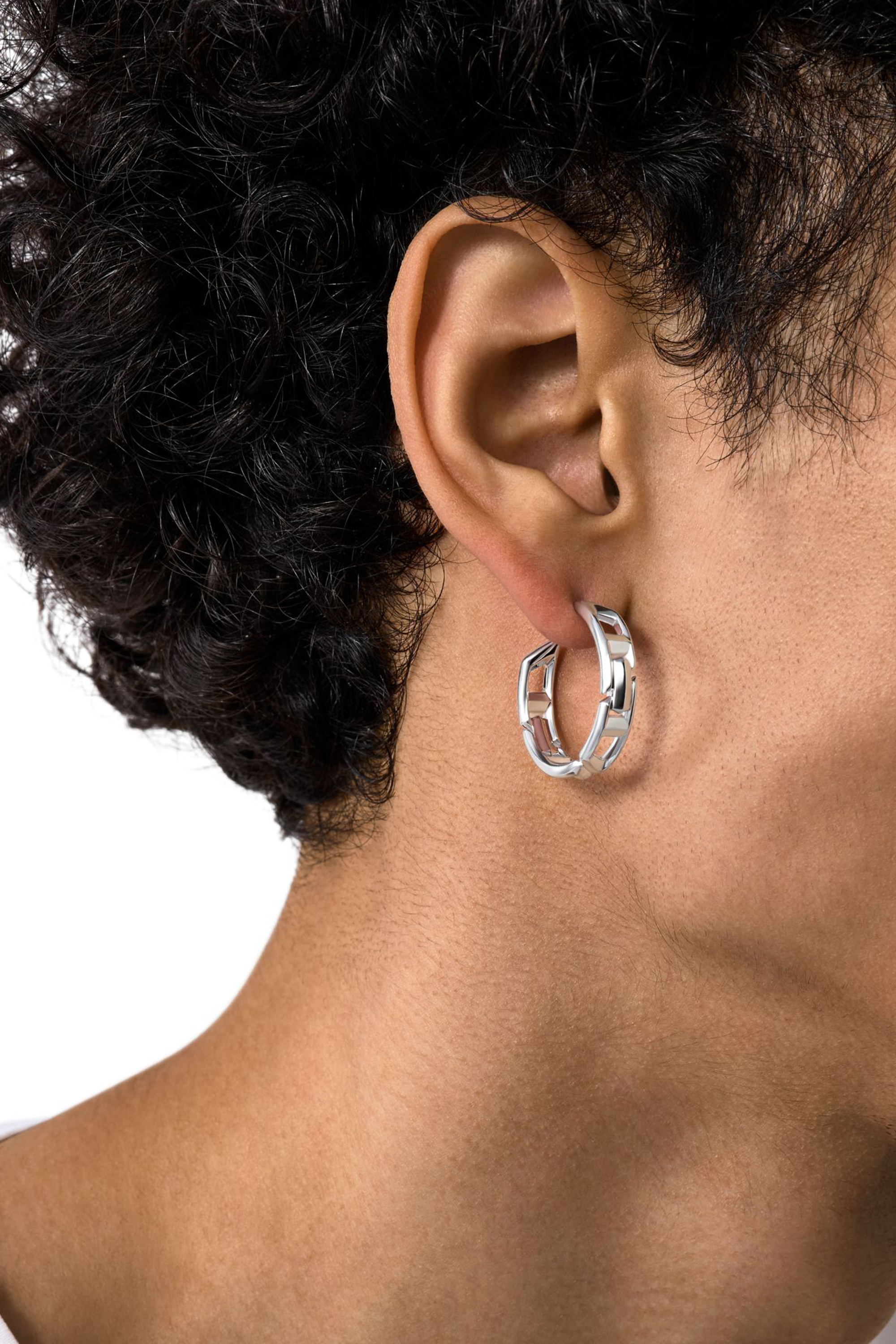 Diesel - DL1361040 STERLING SILVER JEWEL, Unisex's ピアス（片耳用） in シルバー - 3