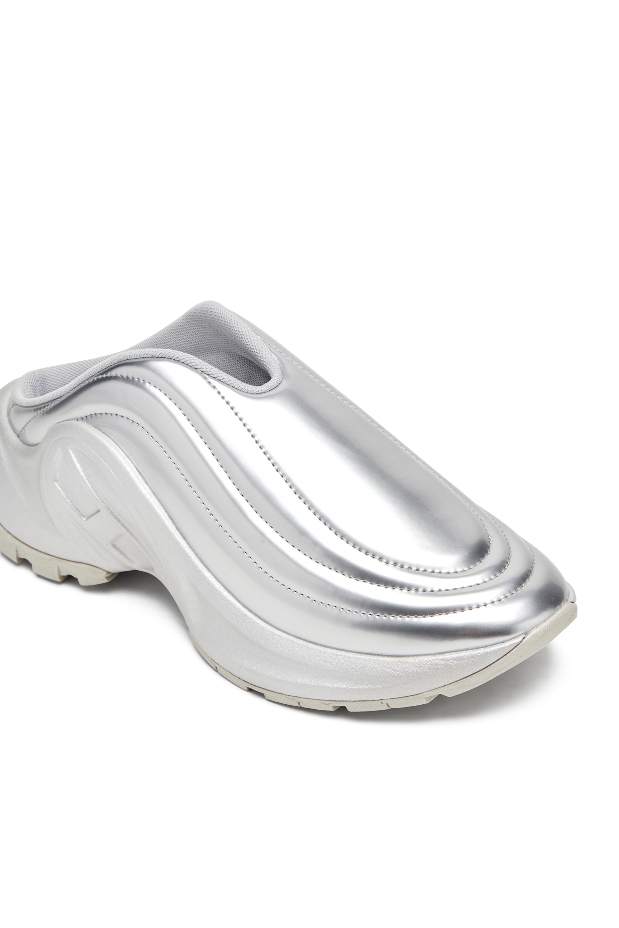 Diesel - S-D-RUNNER MULE X, Unisex's S-D-Runner-Metallic mules in シルバー - 6