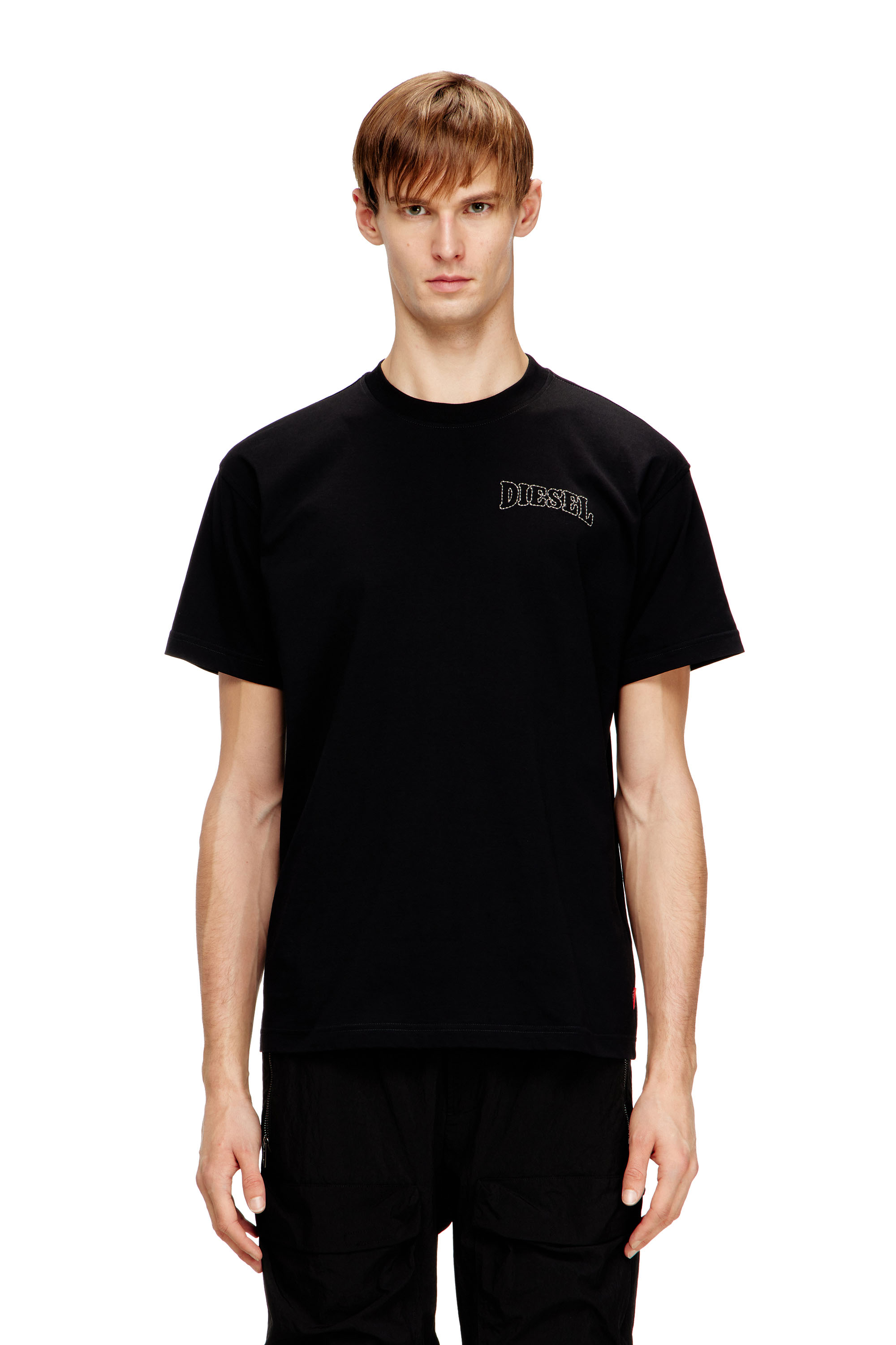 Diesel - T-NORM-V16, Male's Tシャツ in ブラック - 3