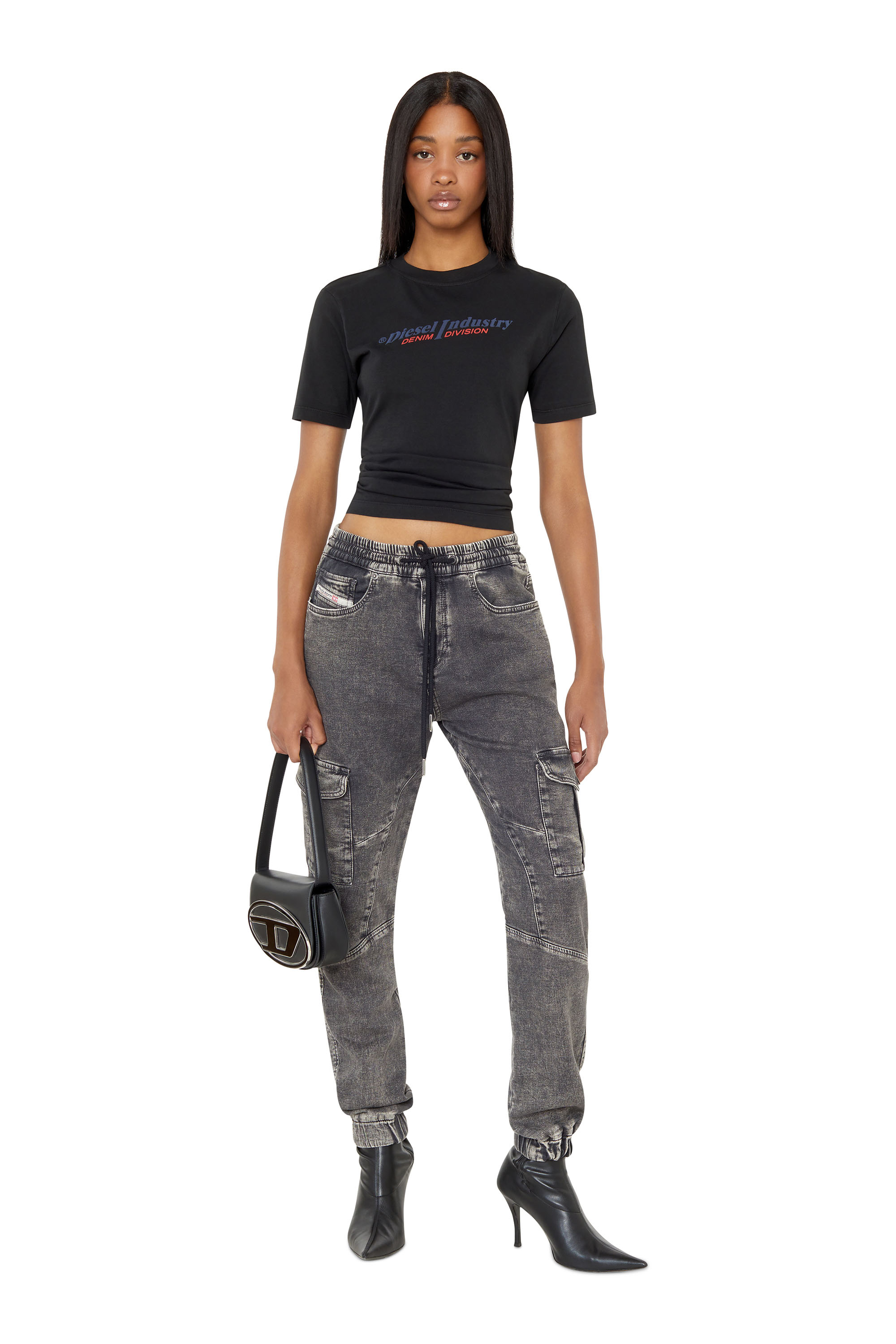 Diesel - Slim 2051 D-Ursy Track Denim 069ZF, ブラック/ダークグレー - Image 5