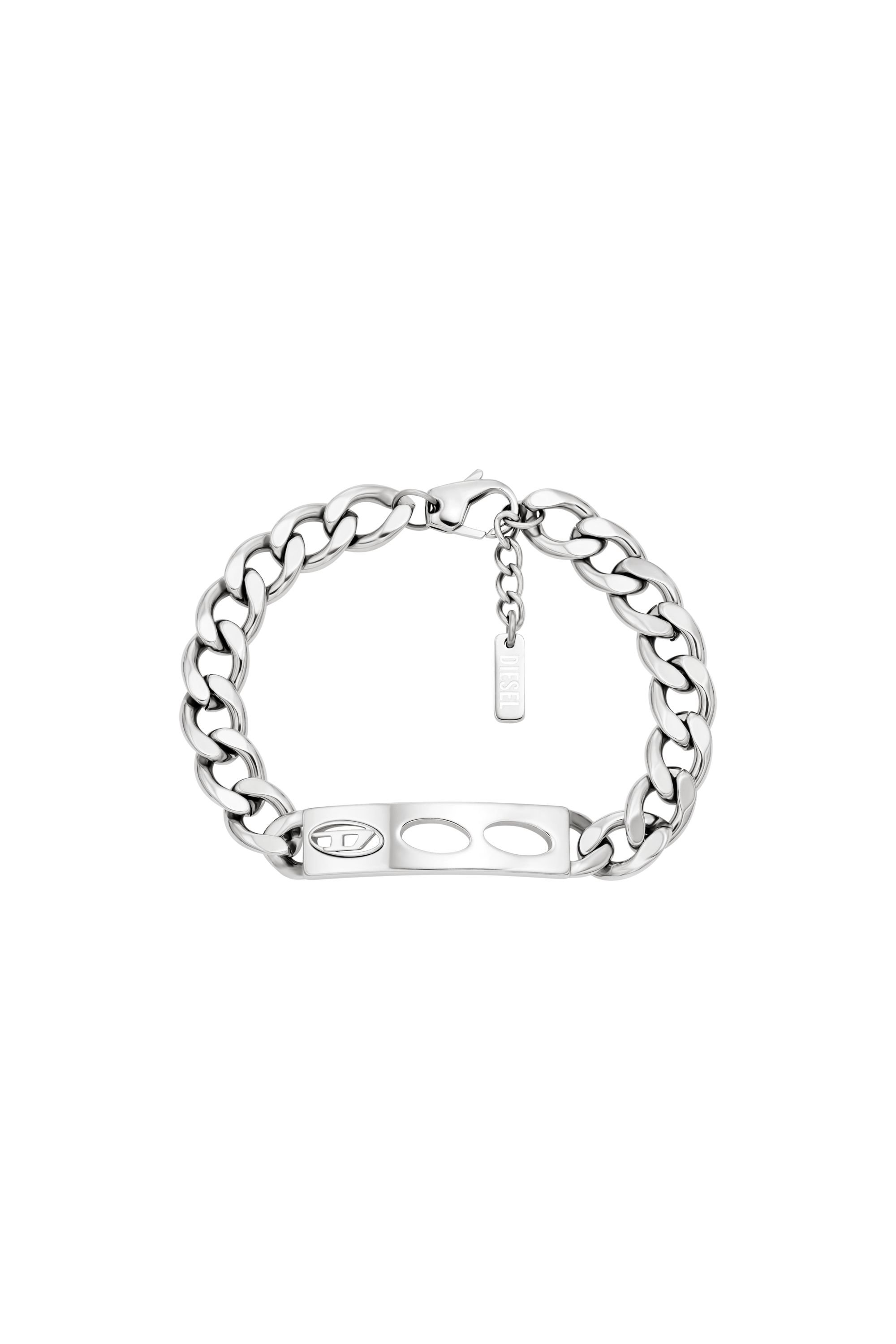 Diesel - DX166340 JEWELLERY, Unisex's Stainless Steel ID Bracelet in シルバー - 1