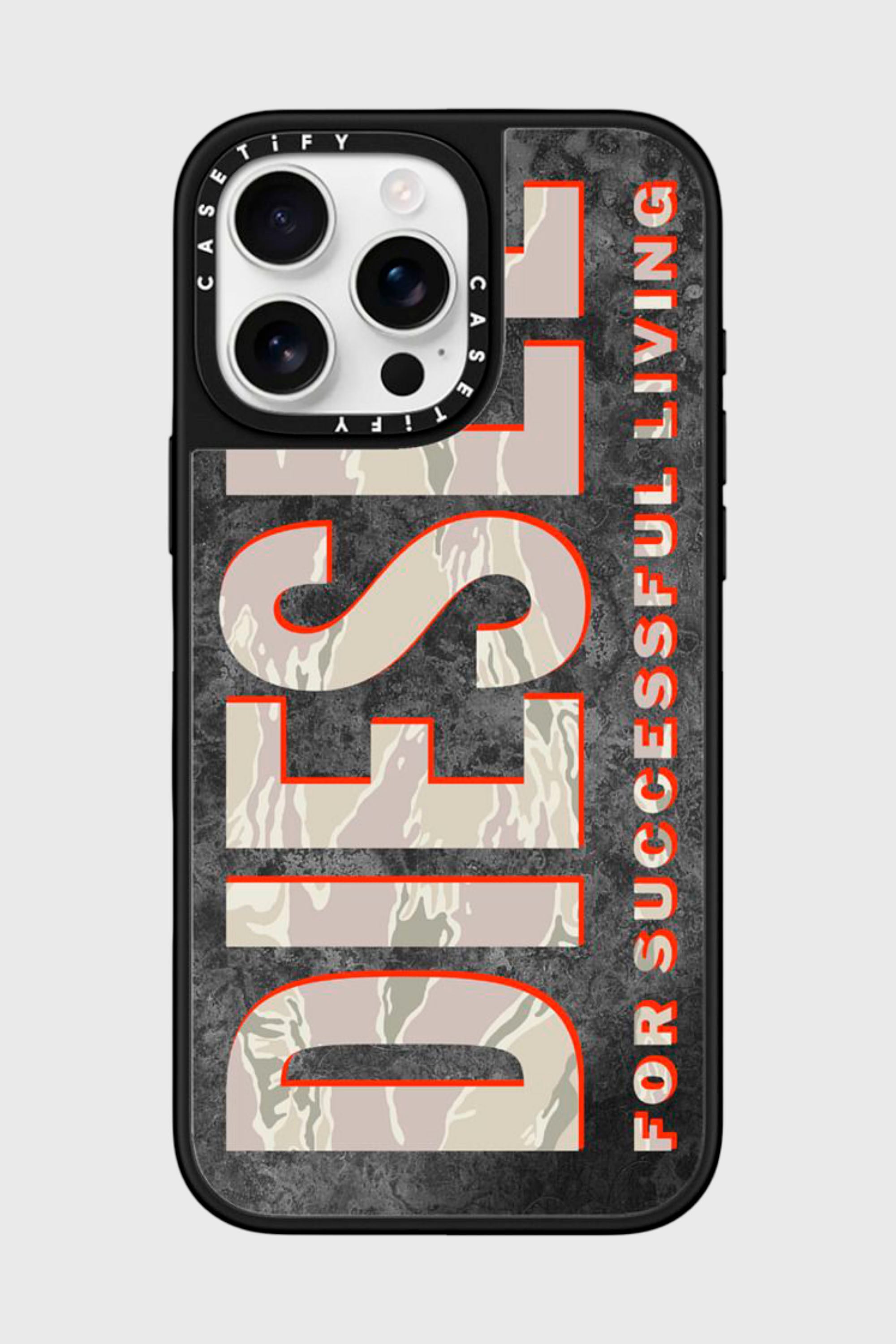 Diesel - 60331 CASETIFY MOULDED CASE, Unisex's IPHONE 16 PRO MAX in ブラウン/ホワイト - 1