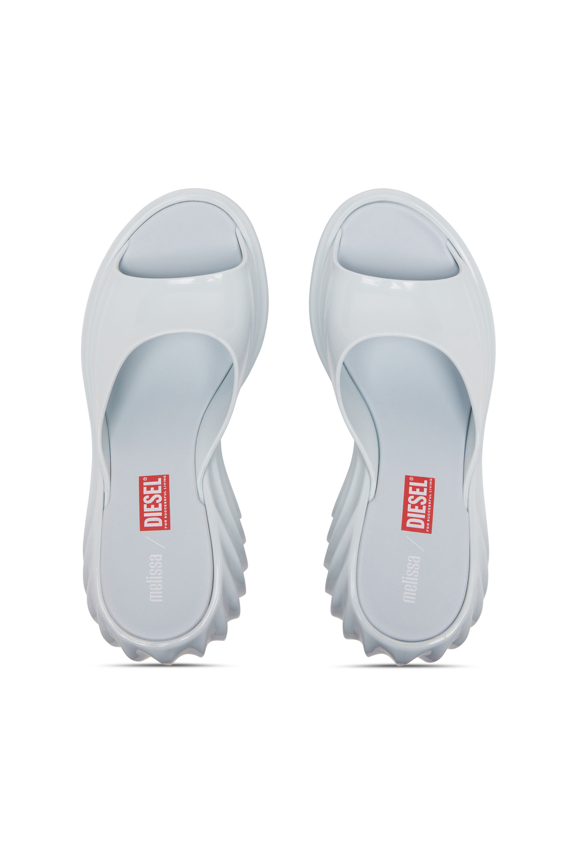 Diesel - MELISSA QUANTUM PLATFORM, Female's Platform mule in Melflex® in ライトブルー - 6