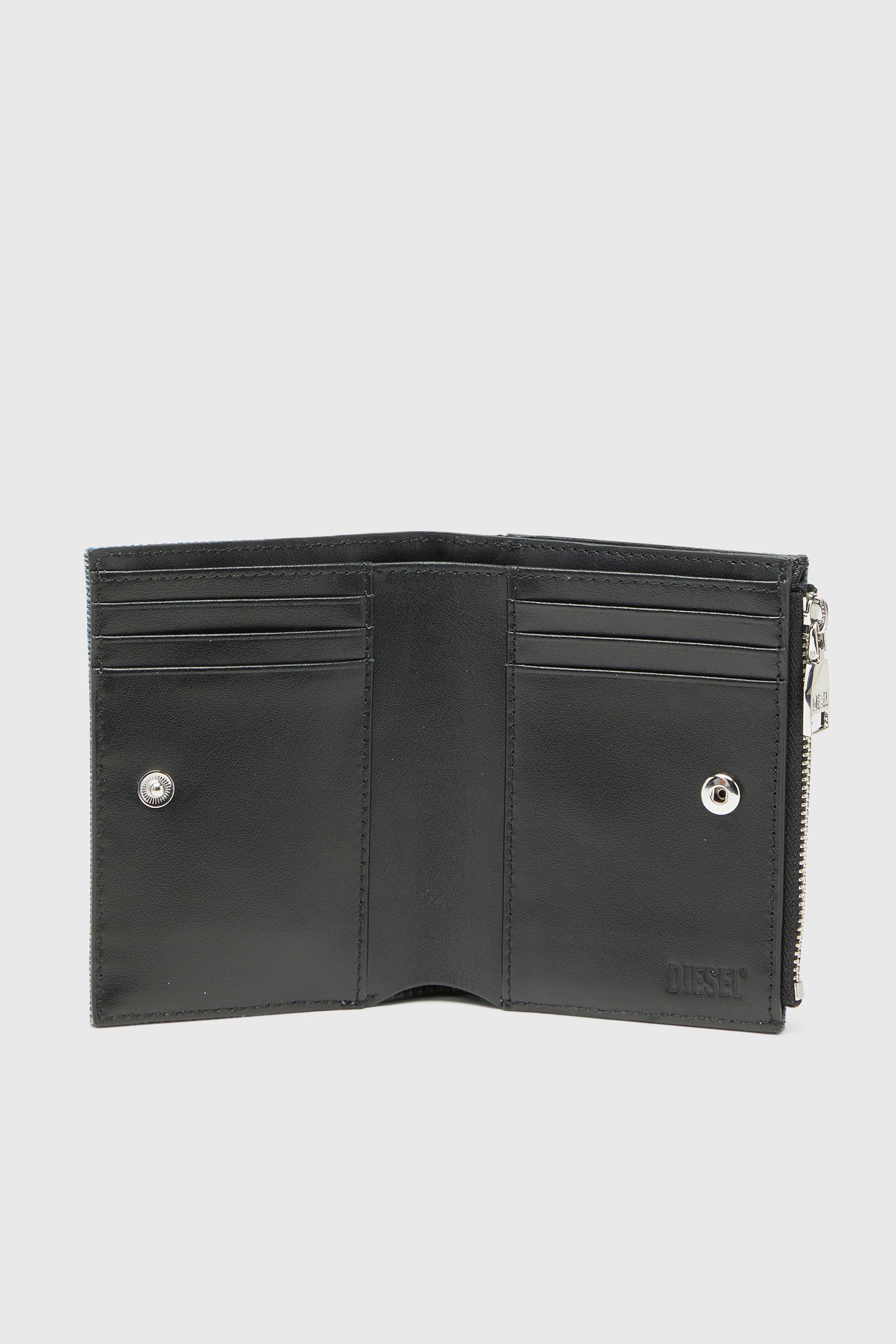 Diesel - 1DR BI FOLD ZIP II, Female's 二つ折りウォレット in ブルー - 3