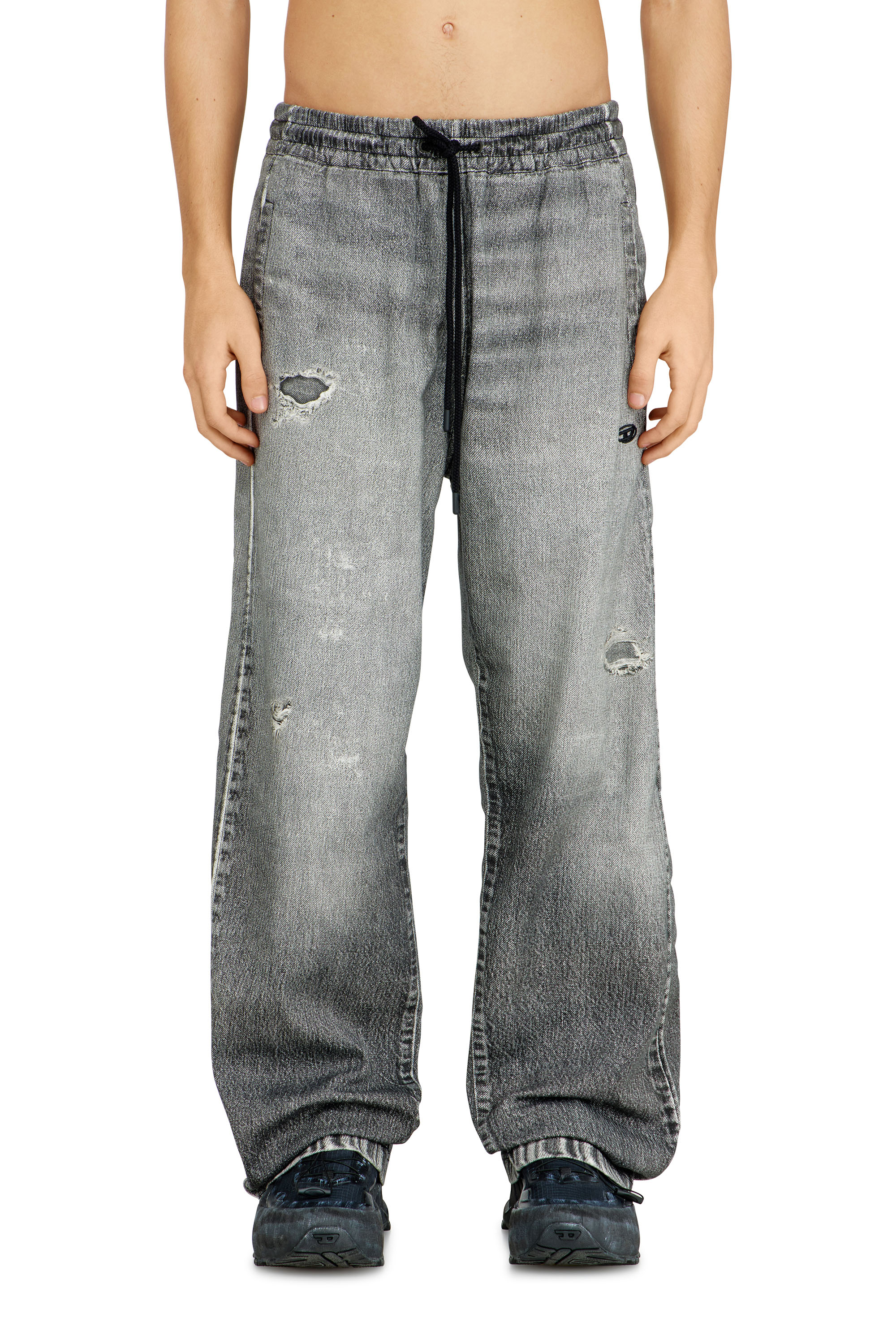Diesel - Unisex's Relaxed D-Martyans Track Denim 068US, グレー - 5