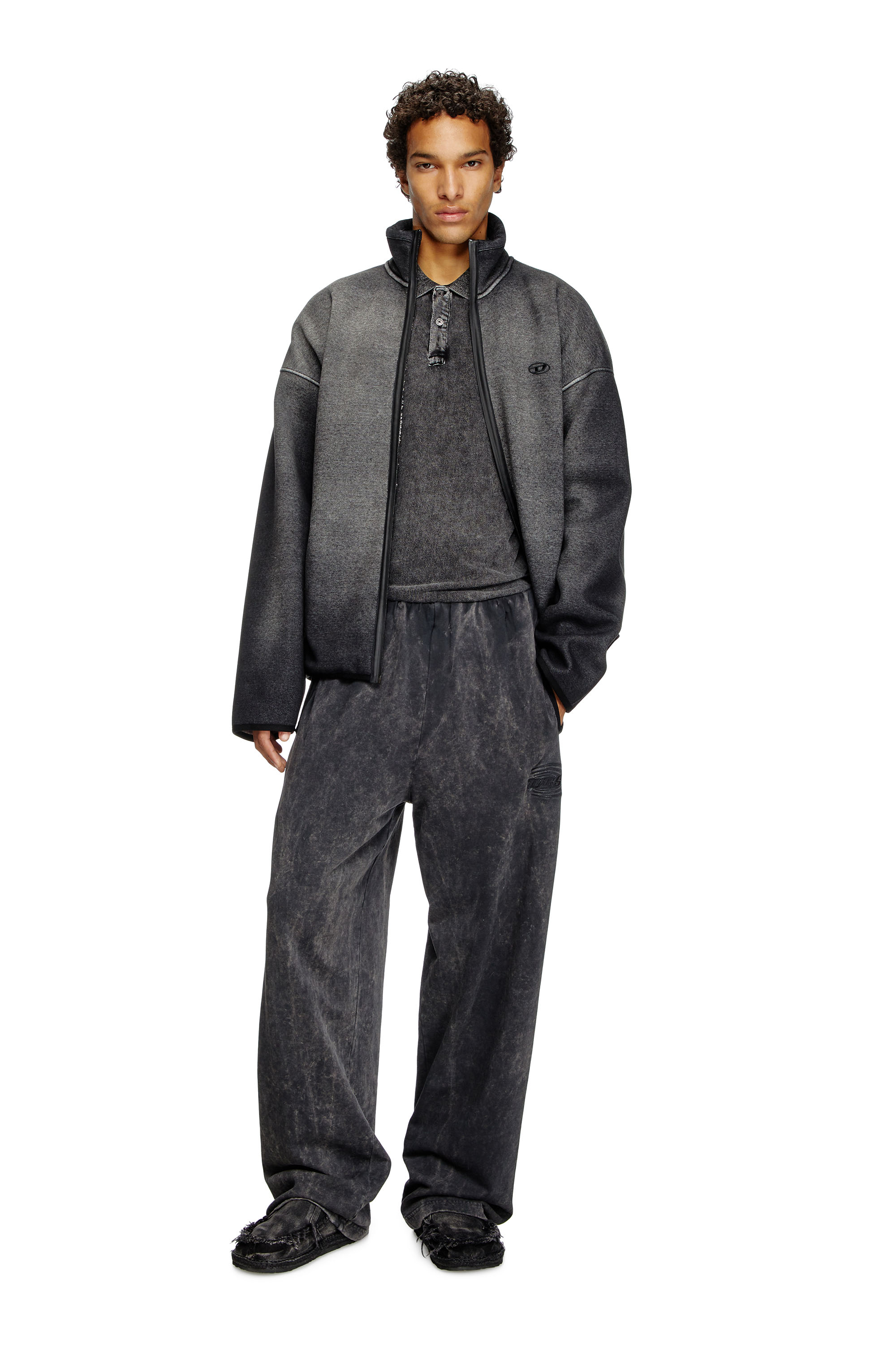 Diesel - T-SWIND-R1, Male's ポロシャツ in ブラック - 1