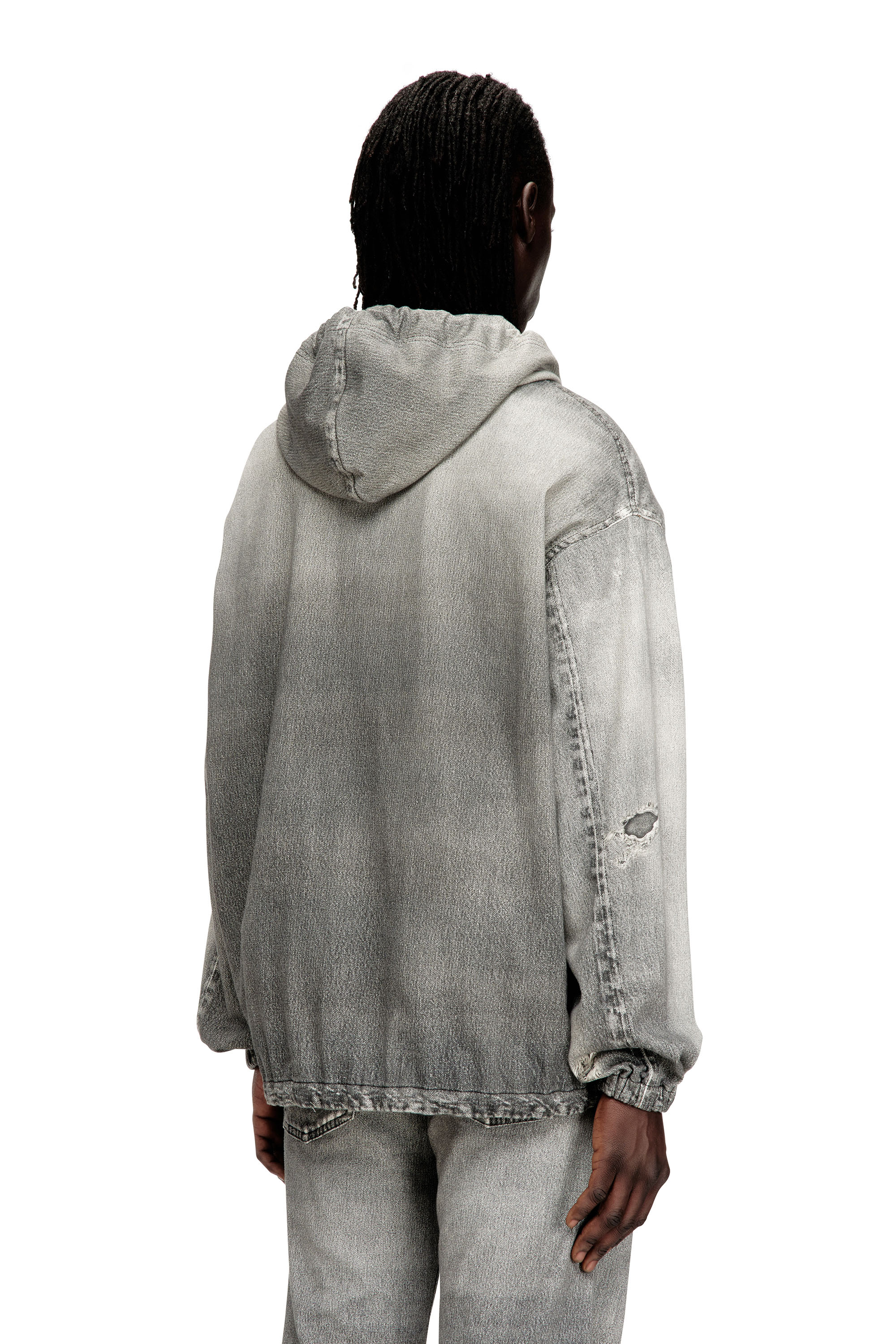 Diesel - D-WYNNY JOGG, Male's ジョグ ジャケット in グレー - 5