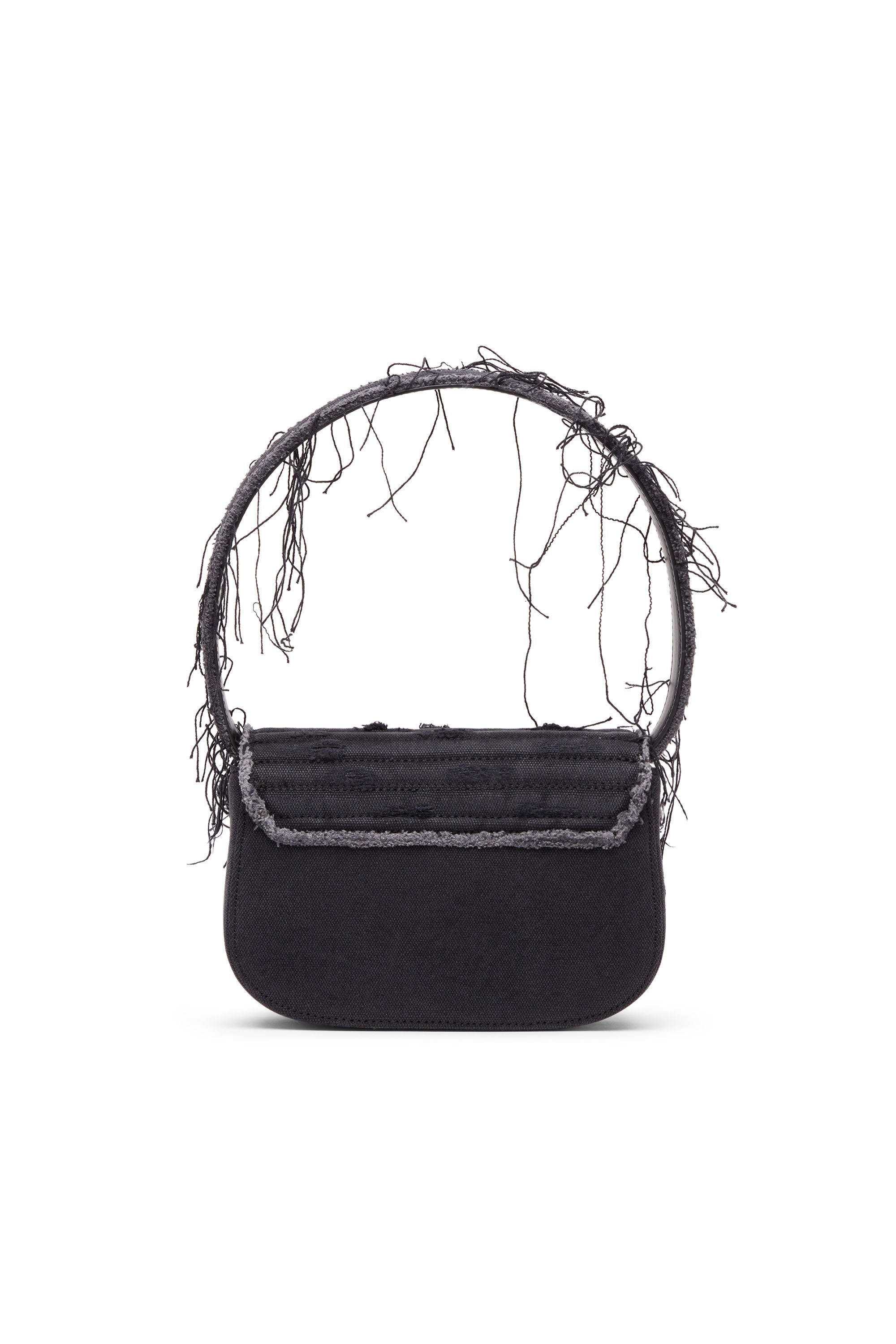 Diesel - 1DR, Female's 1DR-Iconic shoulder bag in canvas and leather in ブラック - 2