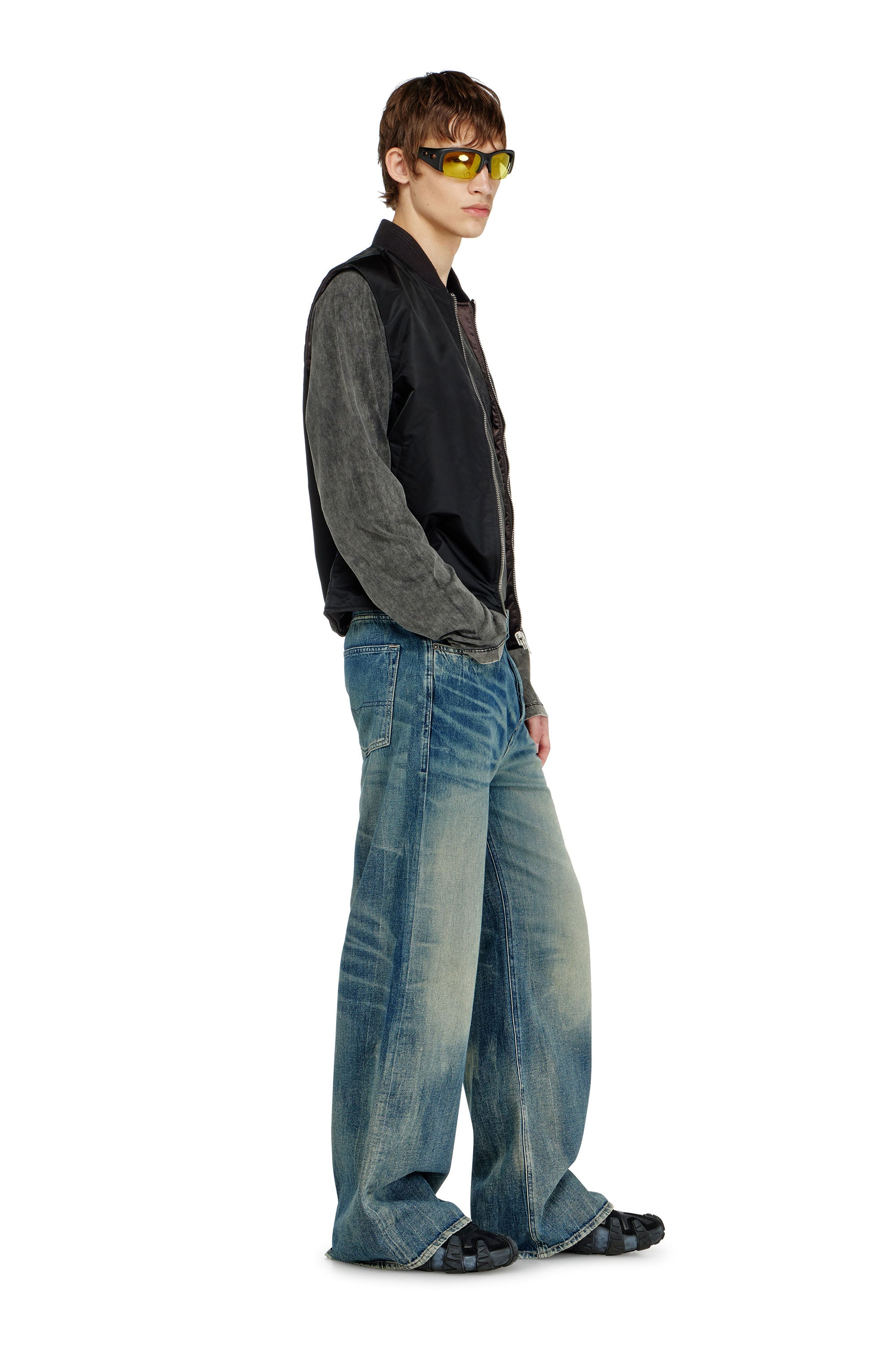 Diesel - Male's Relaxed Jeans D-Rise 09P55, ダークブルー - 2
