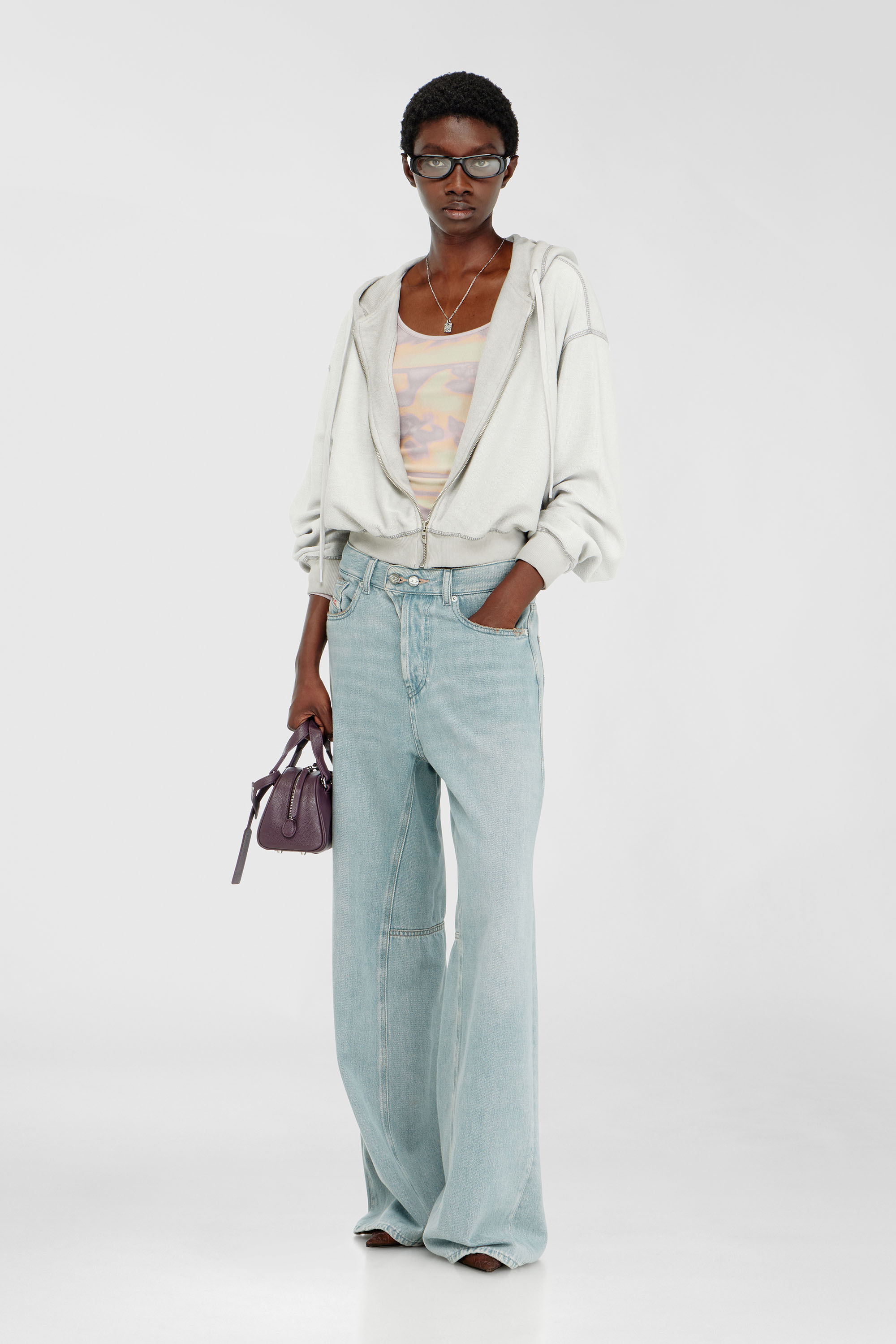Diesel - T-FANT, Female's 長袖トップ in ライラック - 2