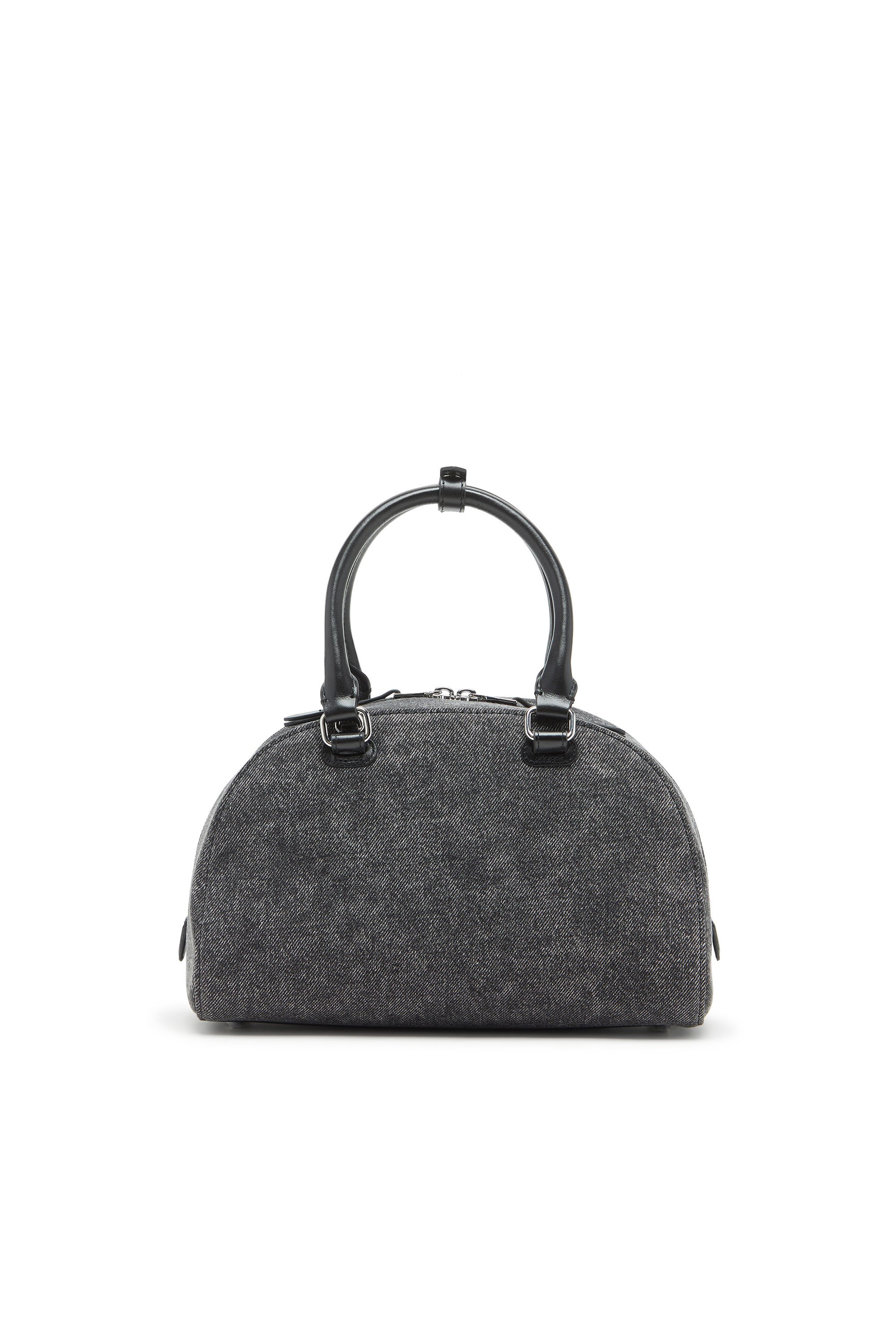 Diesel - 1DR DOME TOP HANDLE, Female's 1DR Dome-Bowling bag in washed denim in グレー - 3