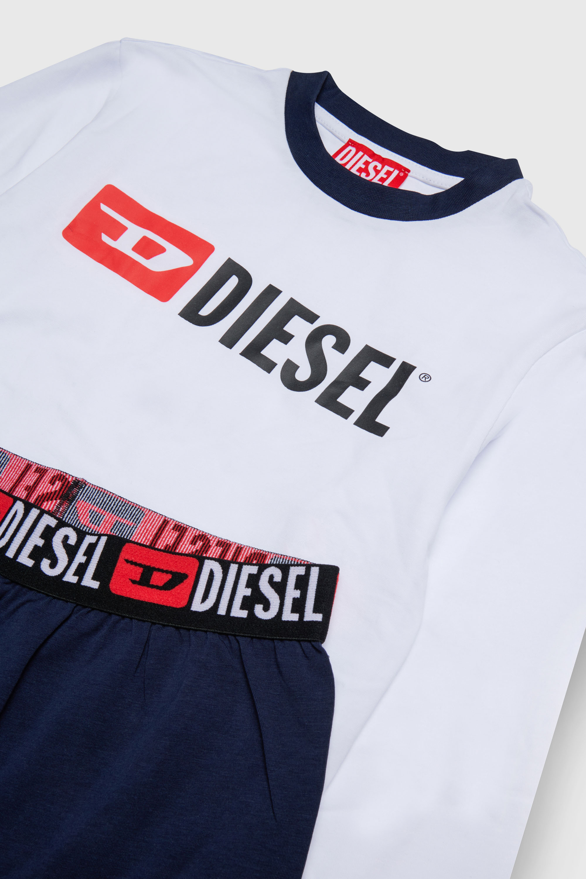 Diesel - UNIV, Male's パジャマ in ブルー/ホワイト - 3