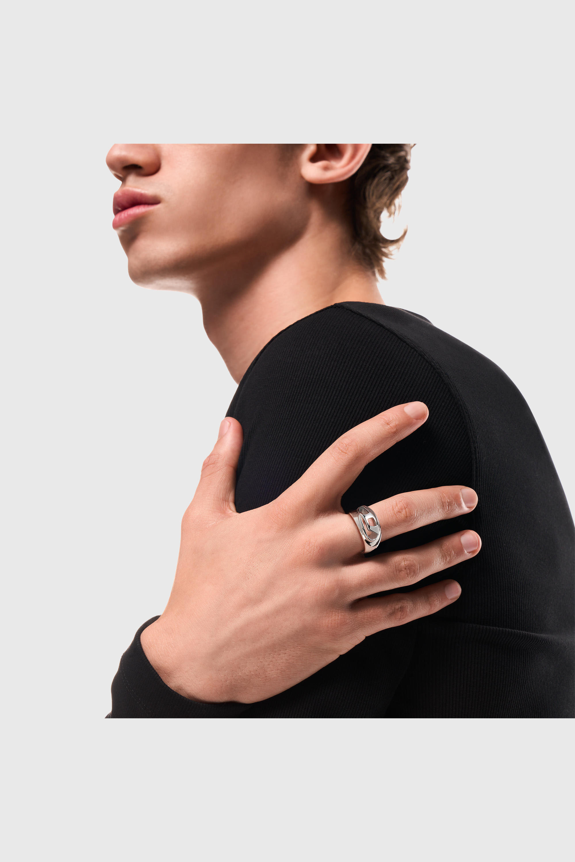Diesel - DX1715040, Unisex's リング in シルバー - 5