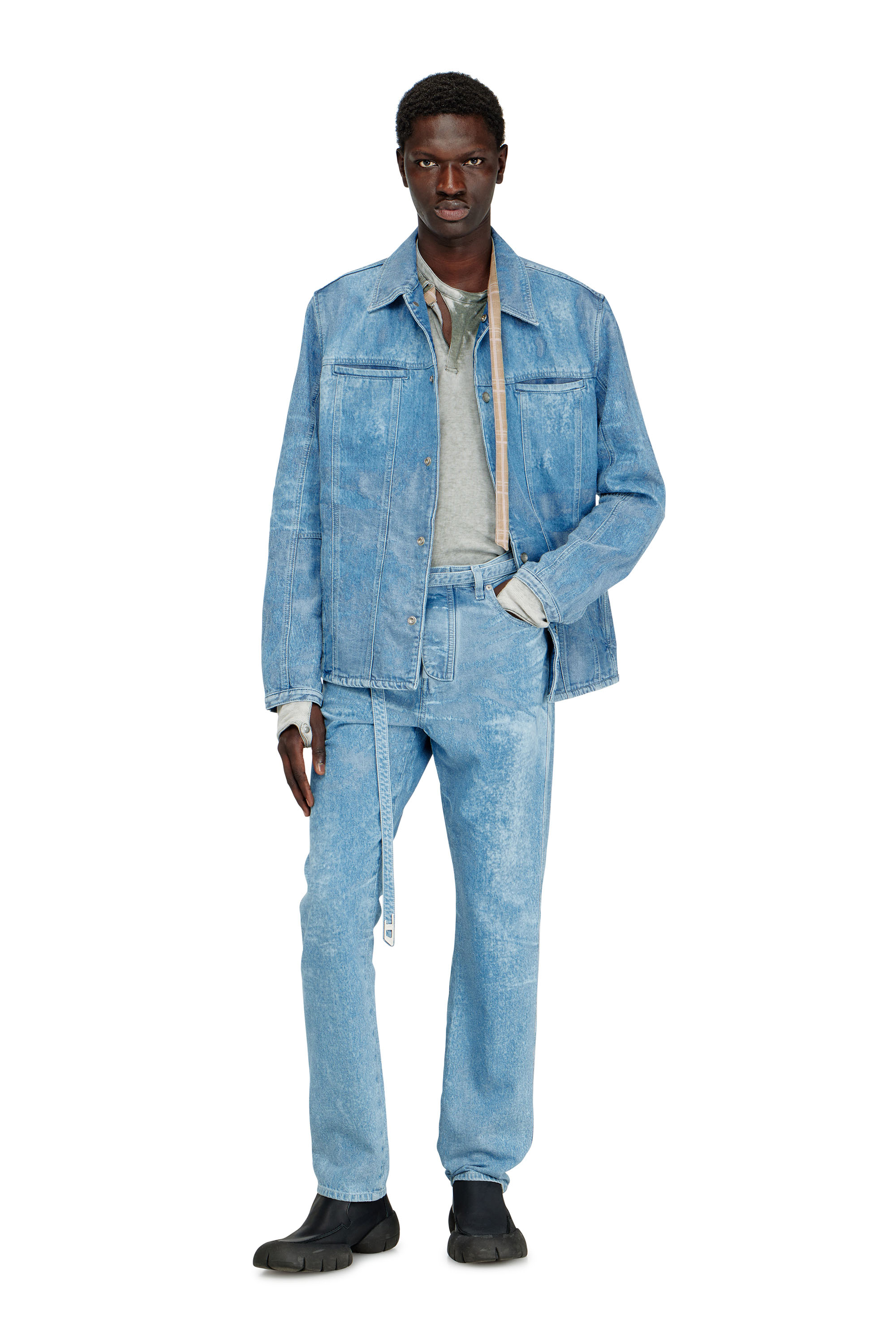 Diesel - Male's Slim Jeans D-JUREN 09P23, ライトブルー - 2