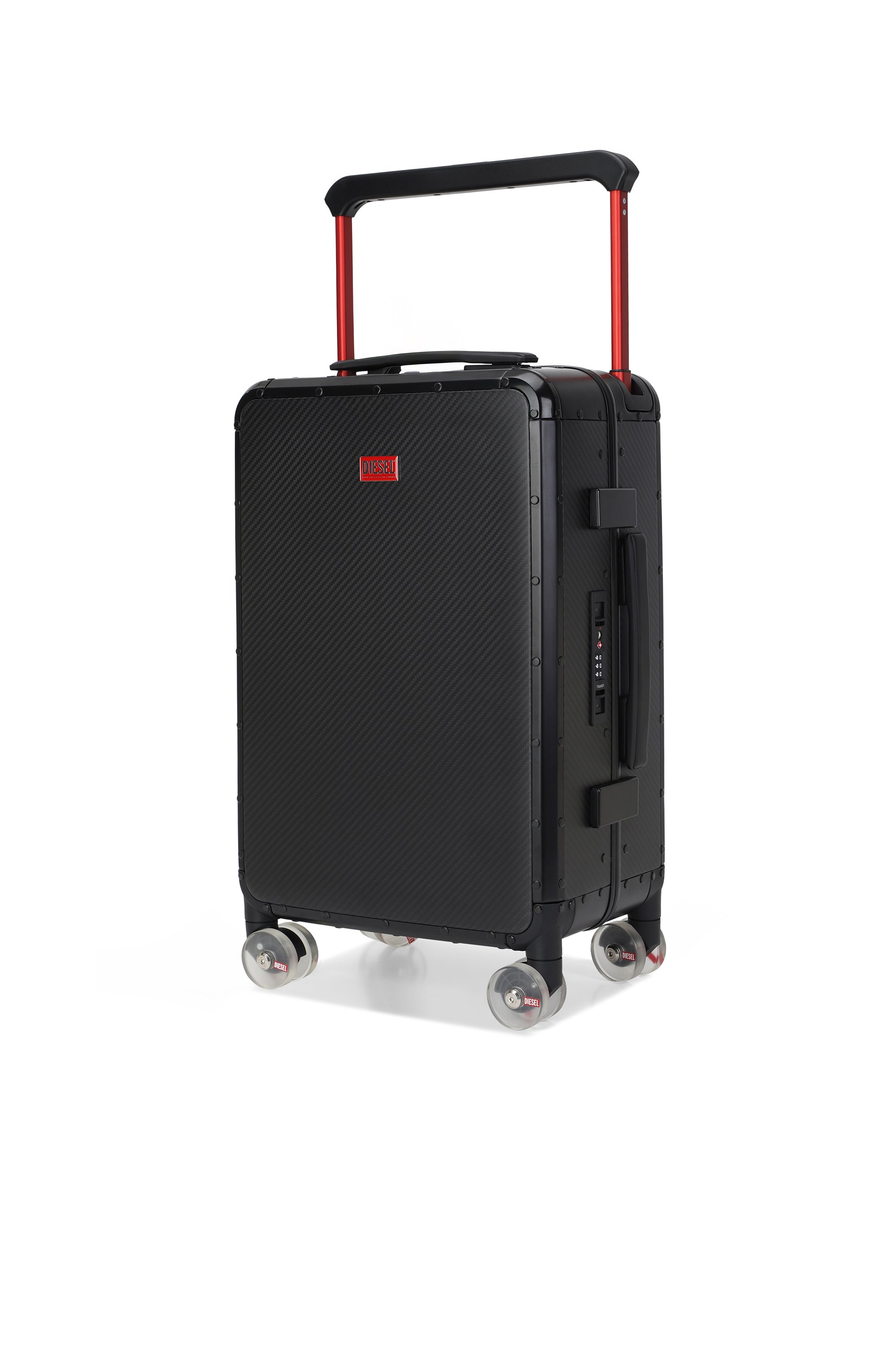 Diesel - DSL CARBON FIBER TROLLEY-BLACK- DSL001, Unisex's Carbon fiber suitcase size S in ブラック - 5