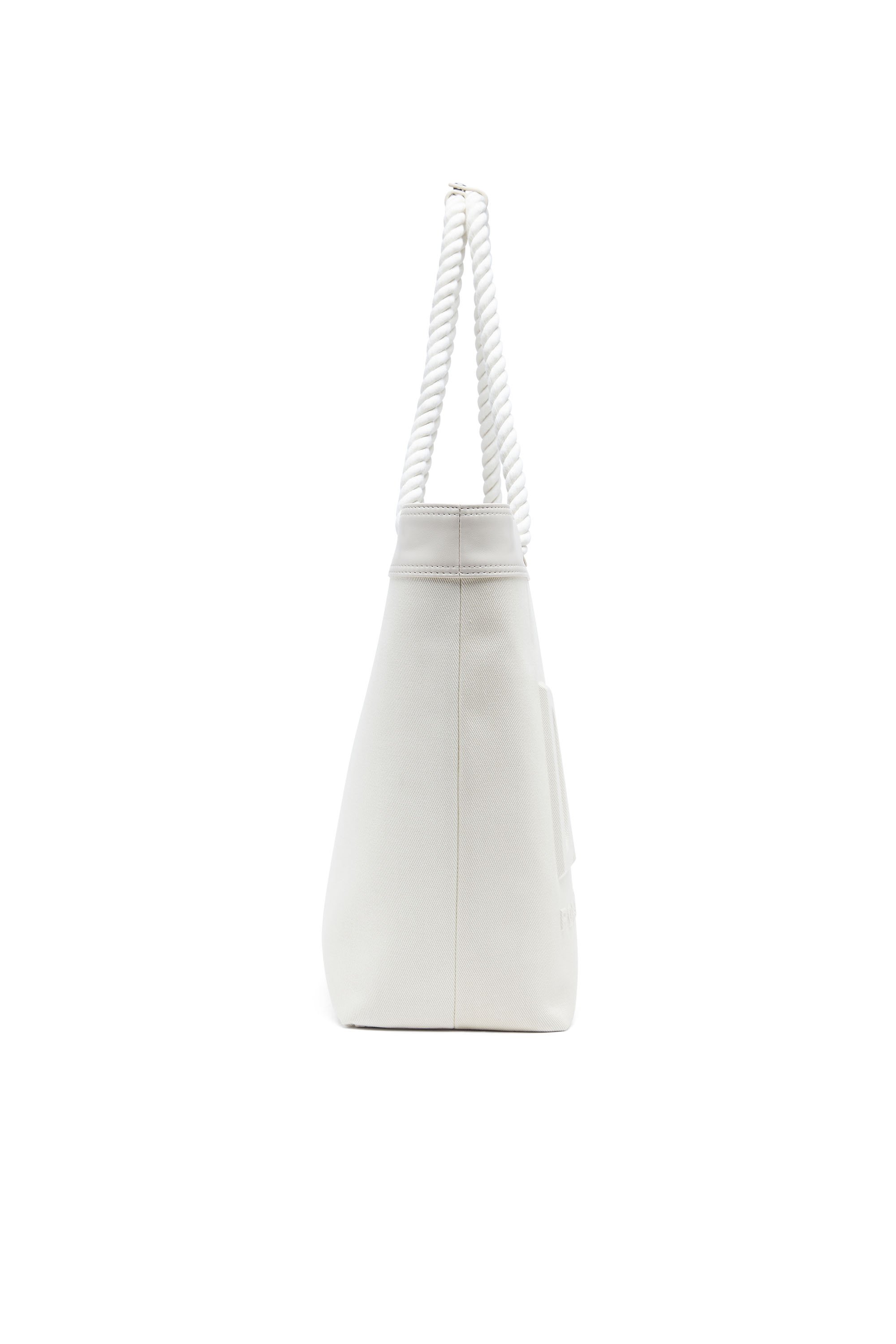 Diesel - DSL 3D SHOPPER EW, Female's Dsl 3D-Shopping bag in Cordura twill in ホワイト - 4