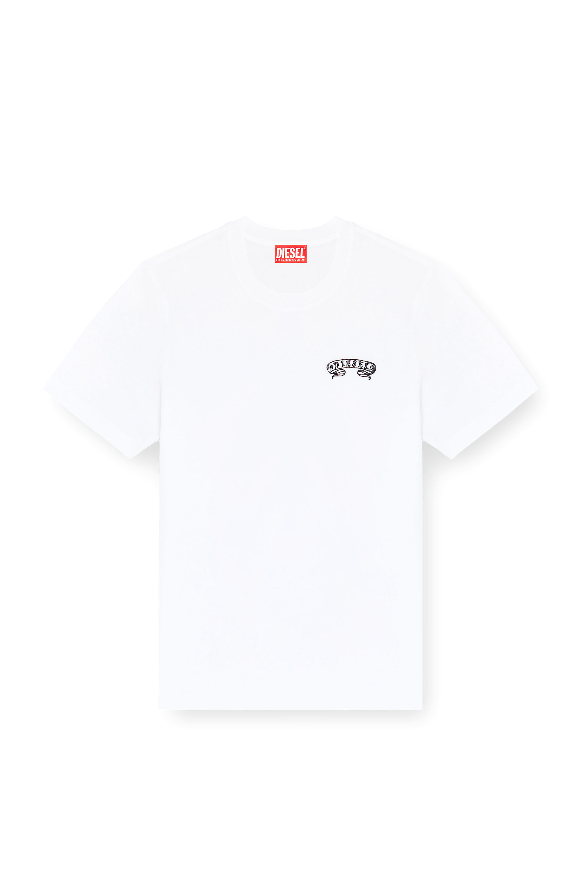 Diesel - T-ADJUST-AA9, Male's Tシャツ in ホワイト - 2