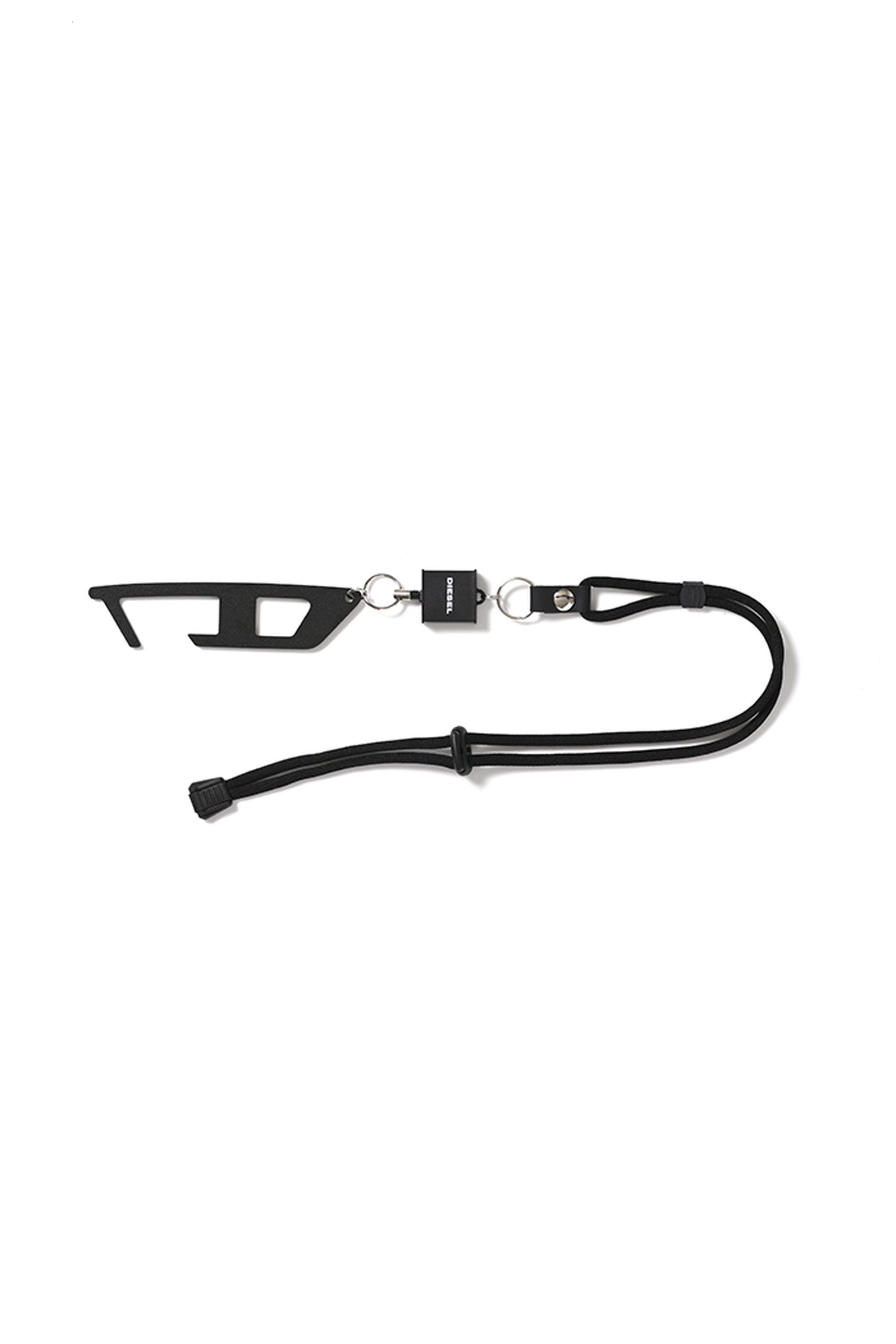 Diesel - REEL KEYCHAIN＆HOOK, Unisex's REEL KEYCHAIN＆HOOK in ブラック - 1