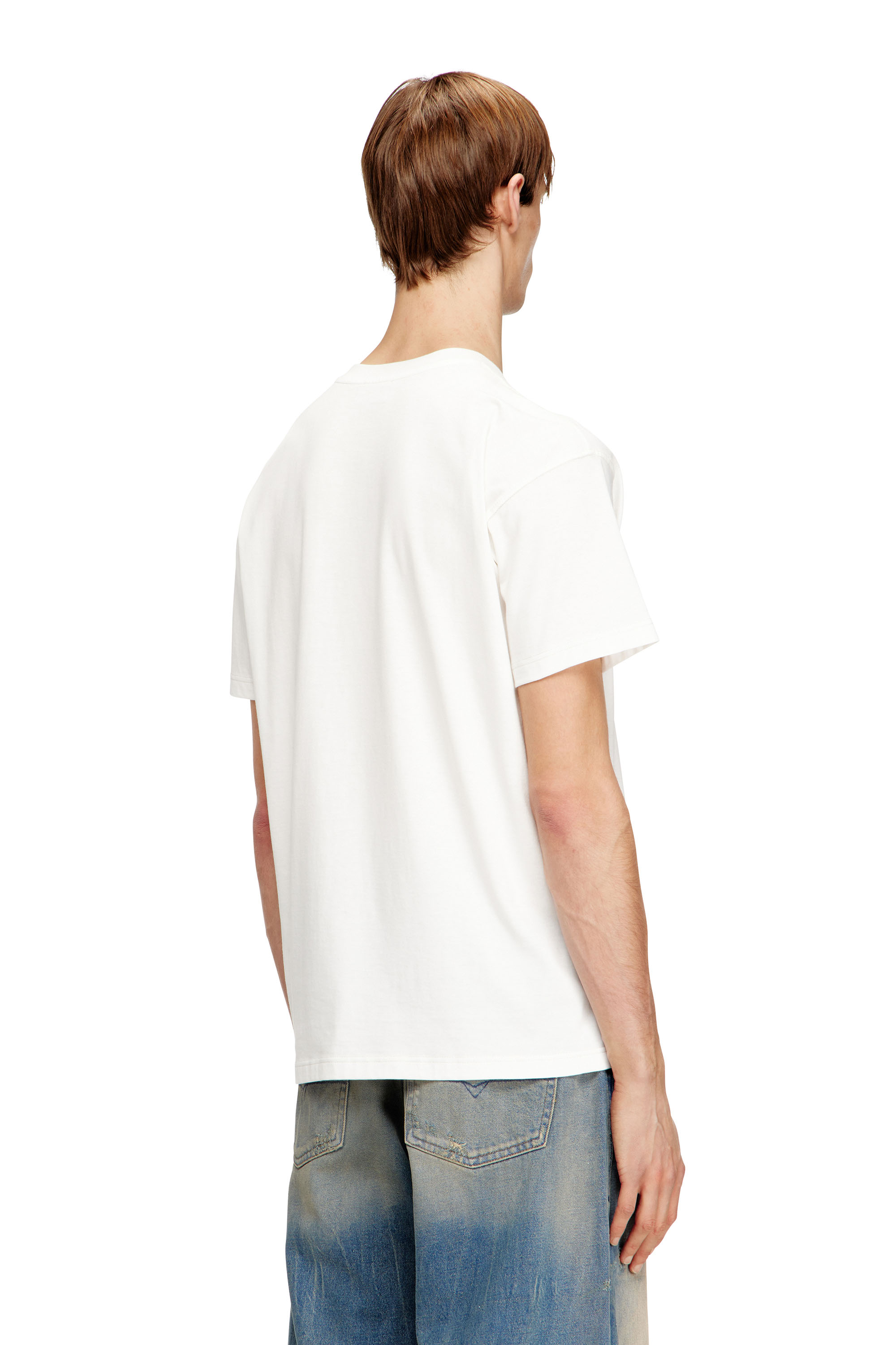 Diesel - T-NORM-V10, Male's Tシャツ in ホワイト - 4