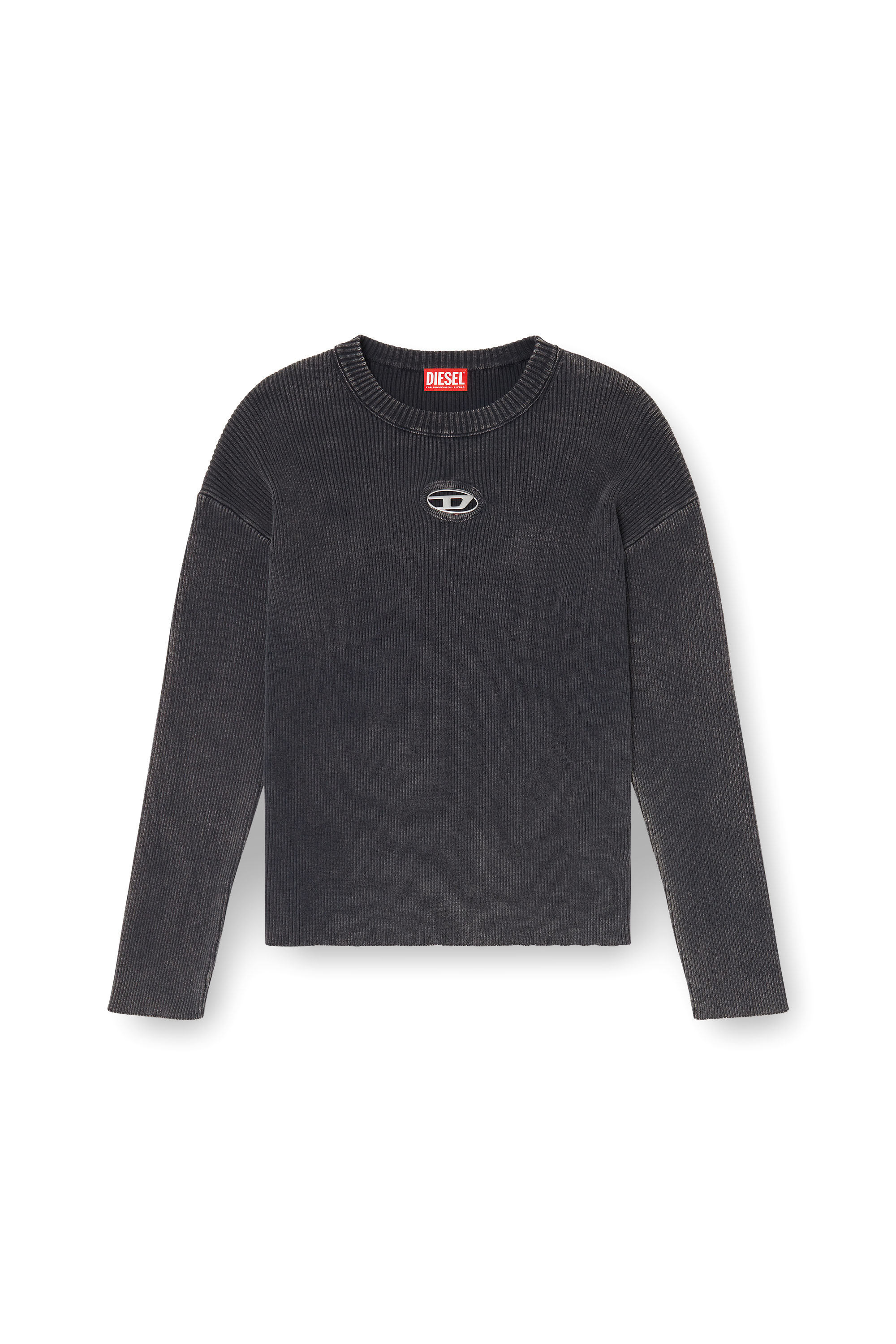 Diesel - K-DARREN-D, Male's プルオーバーニット in グレー - 2