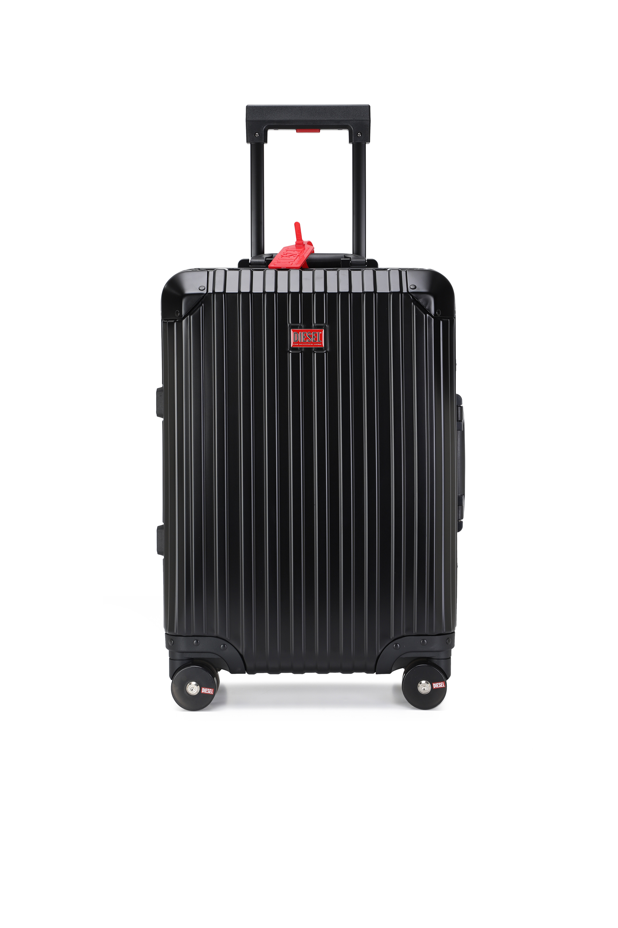 Diesel - DIESEL ALUMINUM TROLLEY- DSL002, Unisex's Aluminum Carry-On Luggage 20" in ブラック - 1