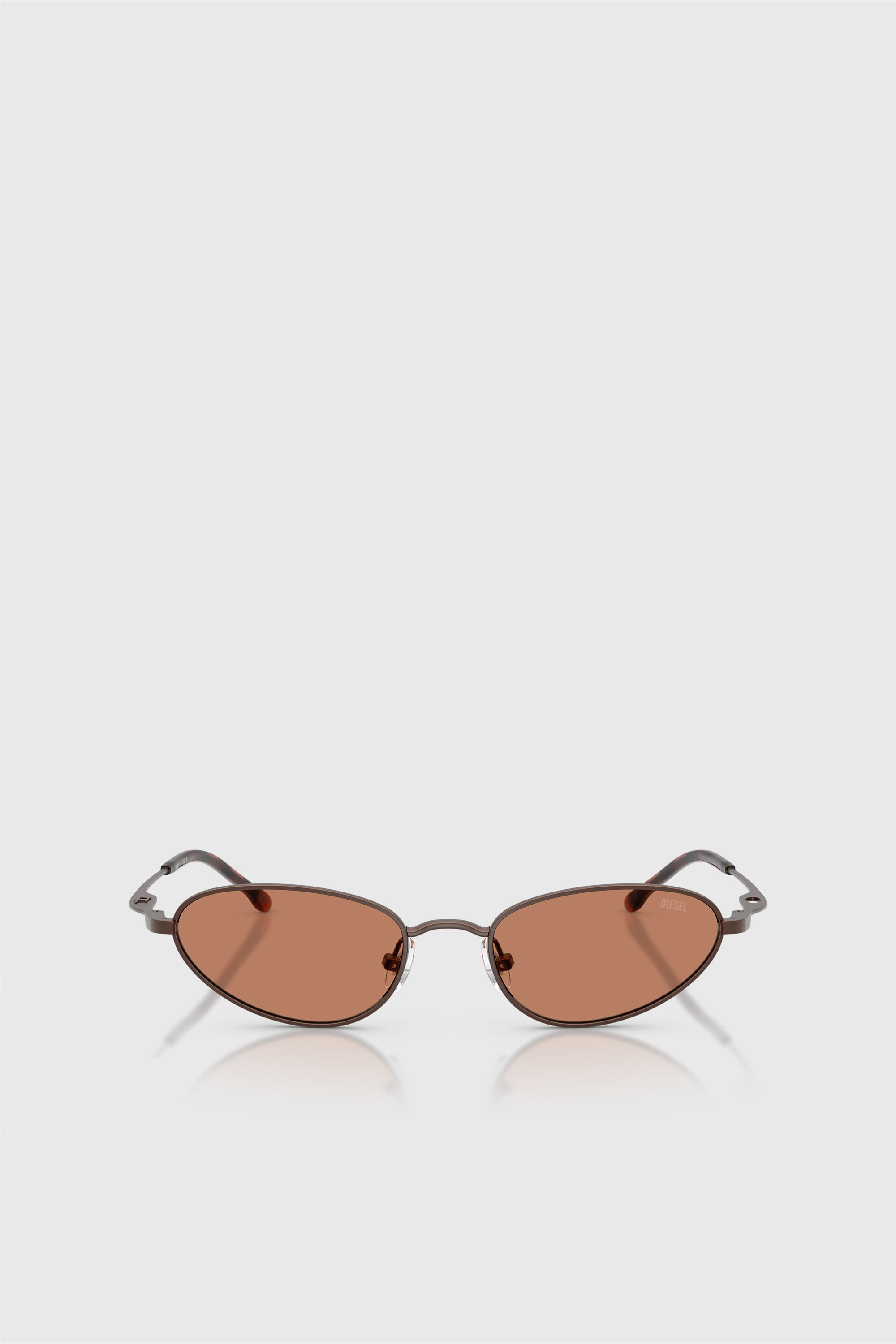 Diesel - 0DL1024T, Unisex's Pilot Sunglasses in ブラウン - 1