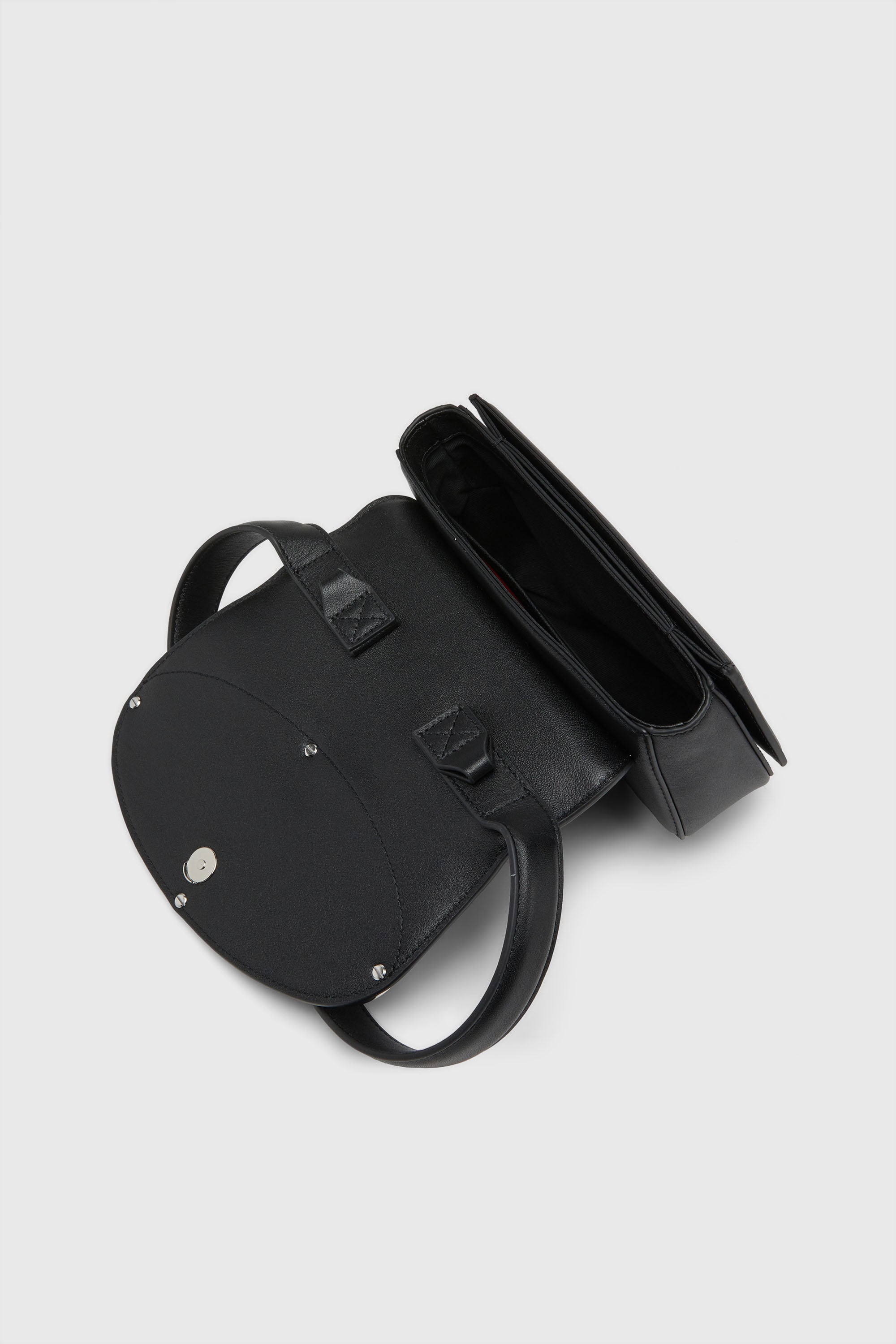 Diesel - 1DR, Female's レザークロスボディバッグ in ブラック - 5