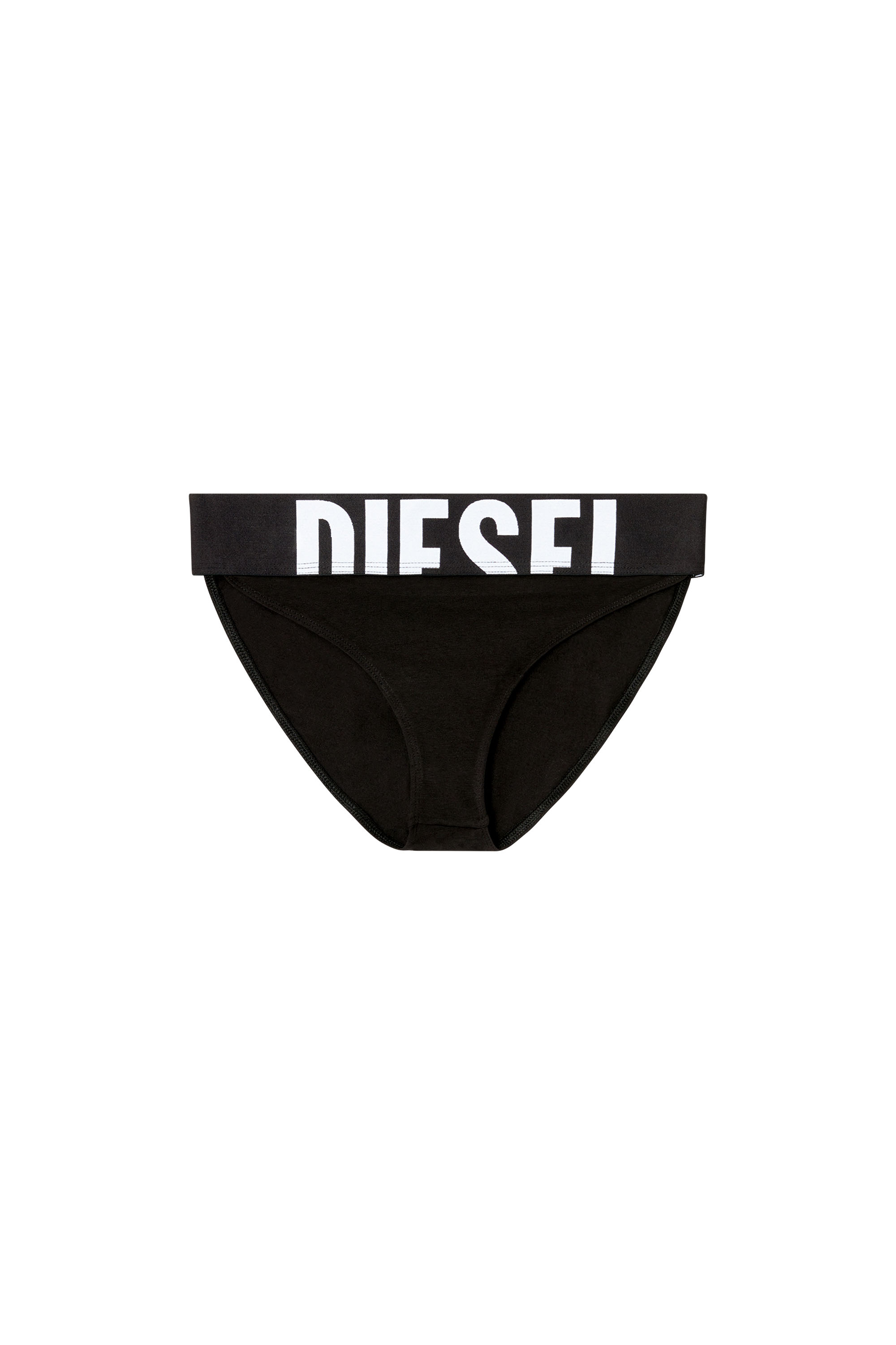 Diesel - LOLA-D-POP, Female's Briefs with cut-off logo in ブラック - 2