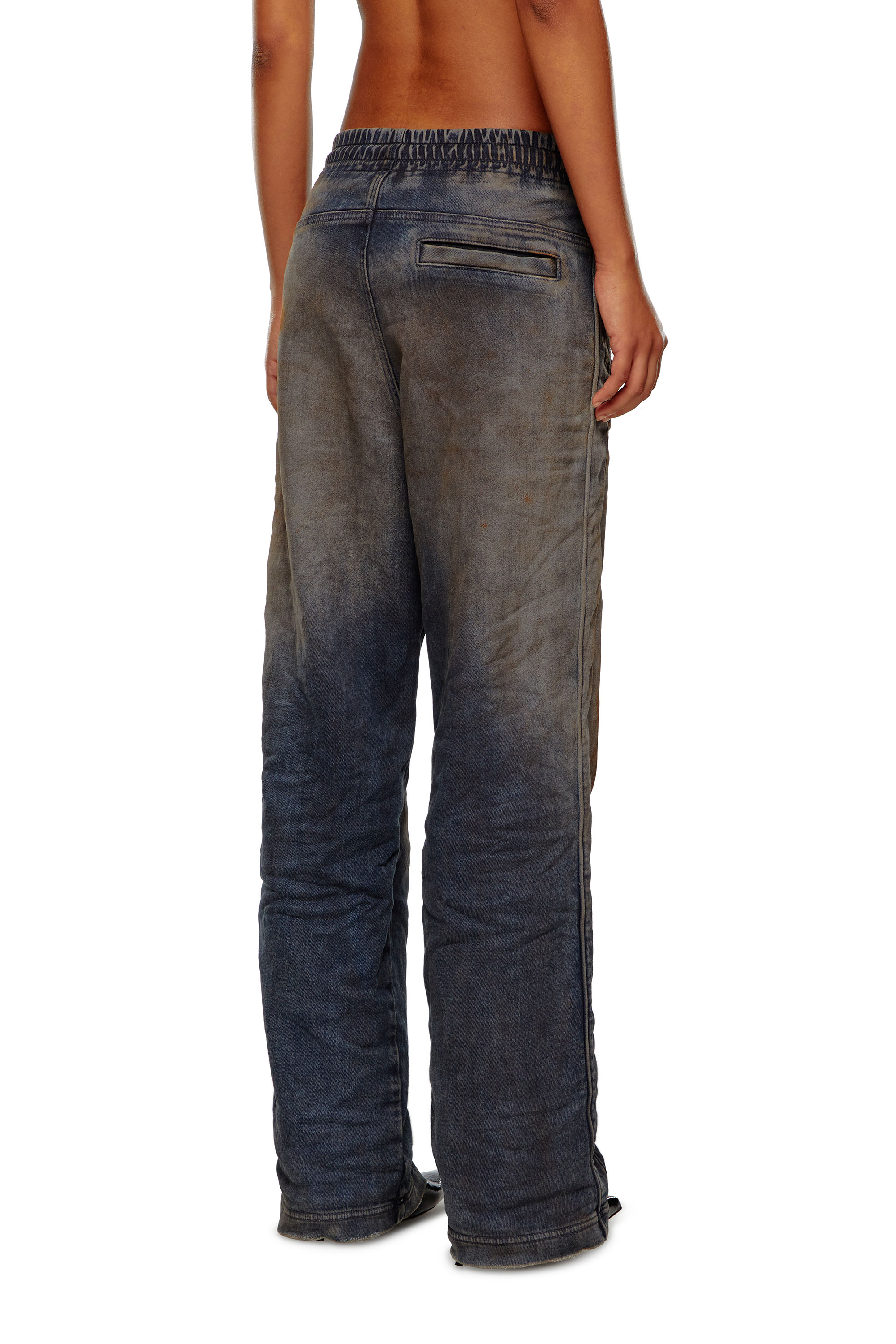 Diesel - Female's Relaxed D-Martyans Track Denim 068LV, ダークブルー - 4
